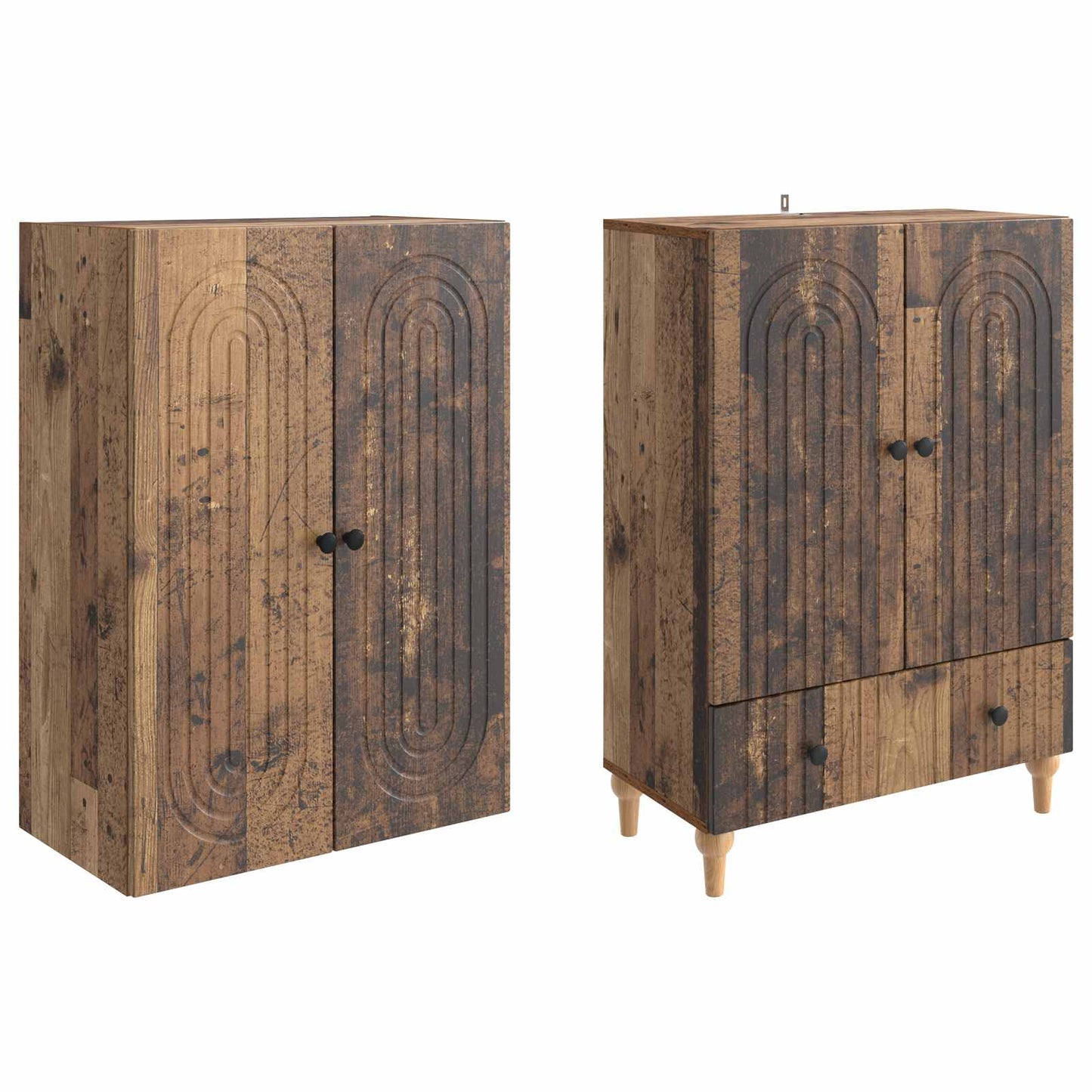 Skapsett 2 pcs 66 x 34,5 x 95 cm Konstruert tre