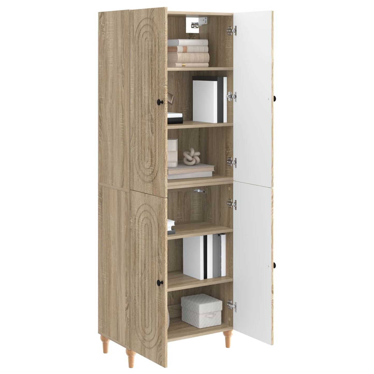 Skapsett 2 pcs 66 x 34,5 x 90 cm Konstruert tre