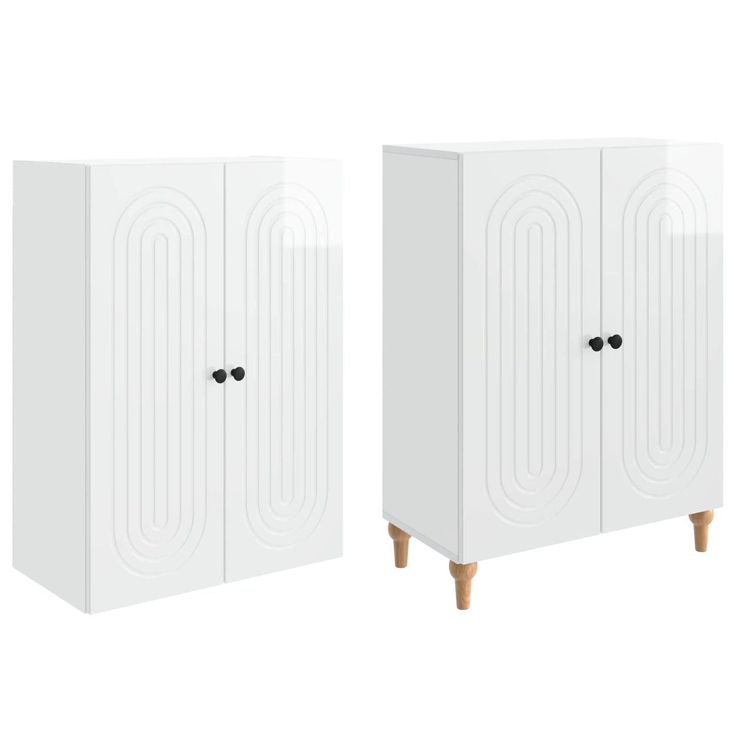 Skapsett 2 pcs 66 x 34,5 x 90 cm Konstruert tre