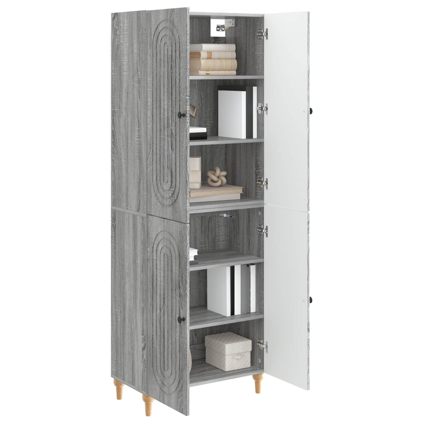 Skapsett 2 pcs 66 x 34,5 x 90 cm Konstruert tre