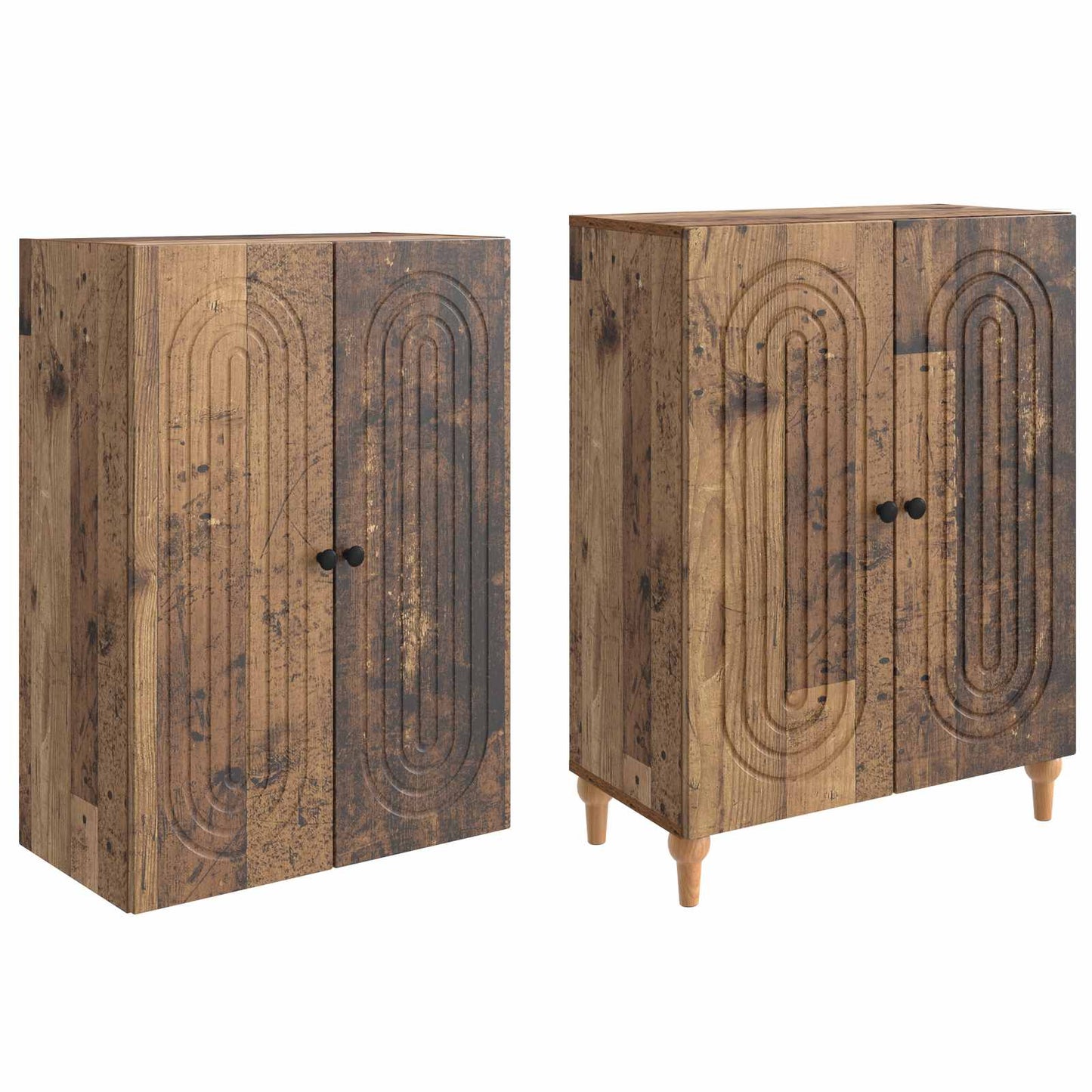 Skapsett 2 pcs 66 x 34,5 x 90 cm Konstruert tre