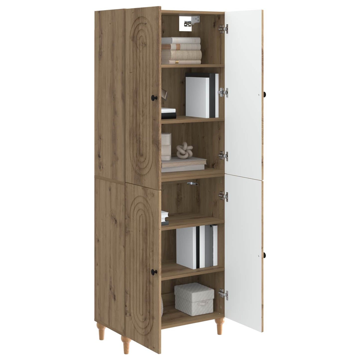 Skapsett 2 pcs 66 x 34,5 x 90 cm Konstruert tre