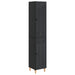 Skapsett 2 pcs Svart Konstruert tre