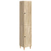 Skapsett 2 pcs Sonoma eik Konstruert tre