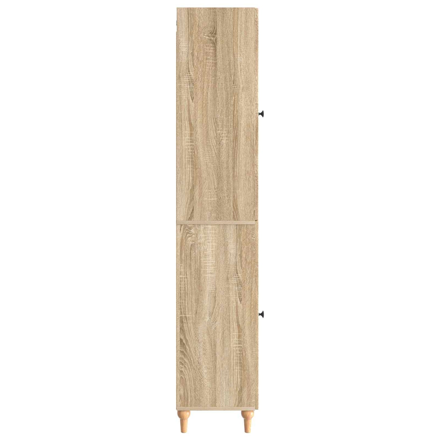 Skapsett 2 pcs Sonoma eik Konstruert tre