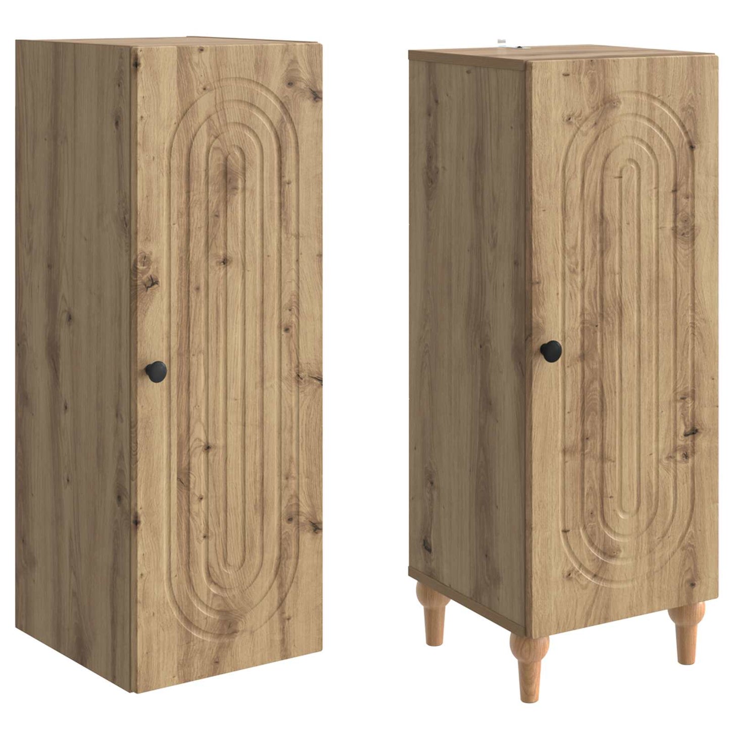 Skapsett 2 pcs Artisan eik Konstruert tre