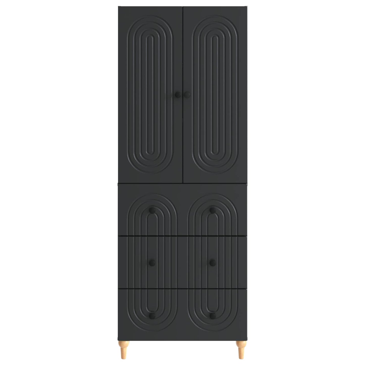 Skapsett 2 pcs 66 x 34,5 x 90 cm Konstruert tre