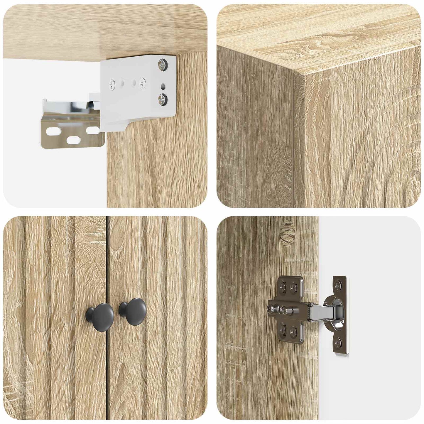 Skapsett 2 pcs 66 x 34,5 x 90 cm Konstruert tre