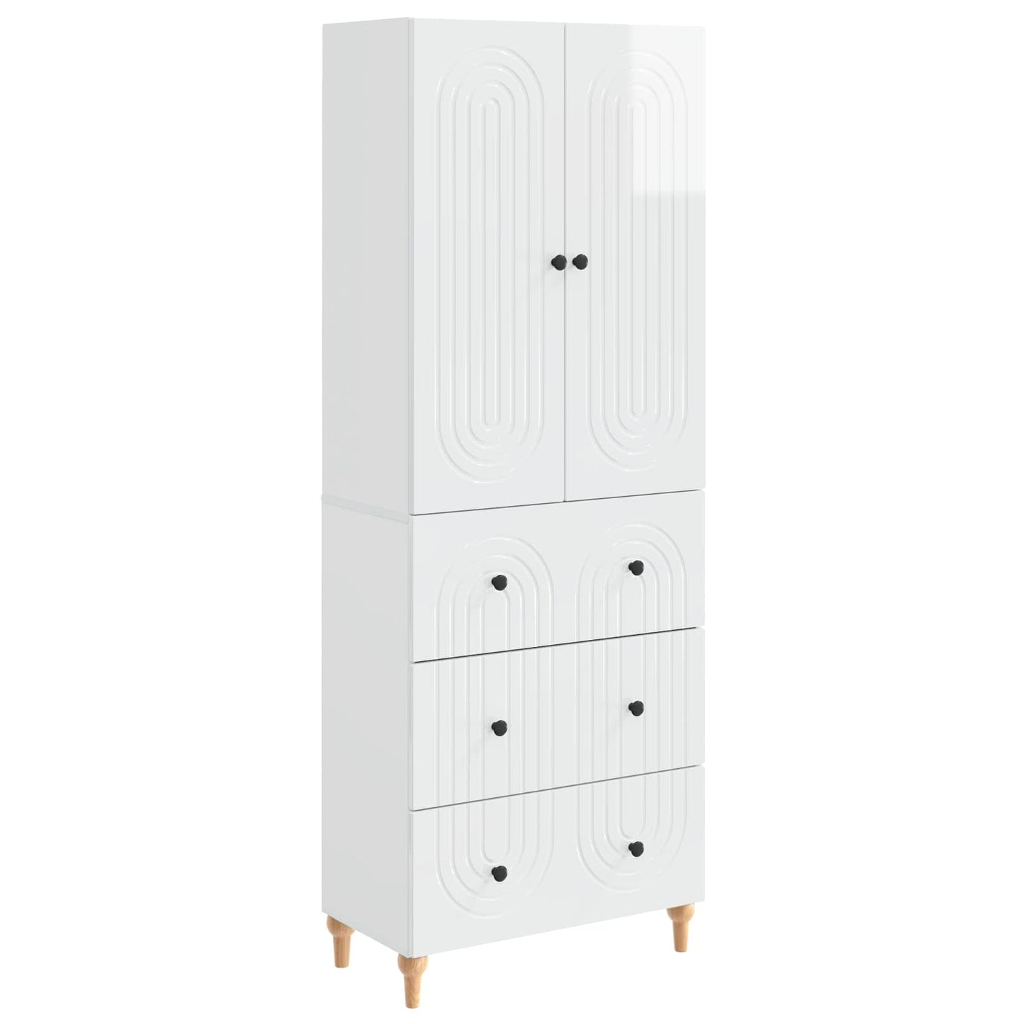 Skapsett 2 pcs 66 x 34,5 x 90 cm Konstruert tre