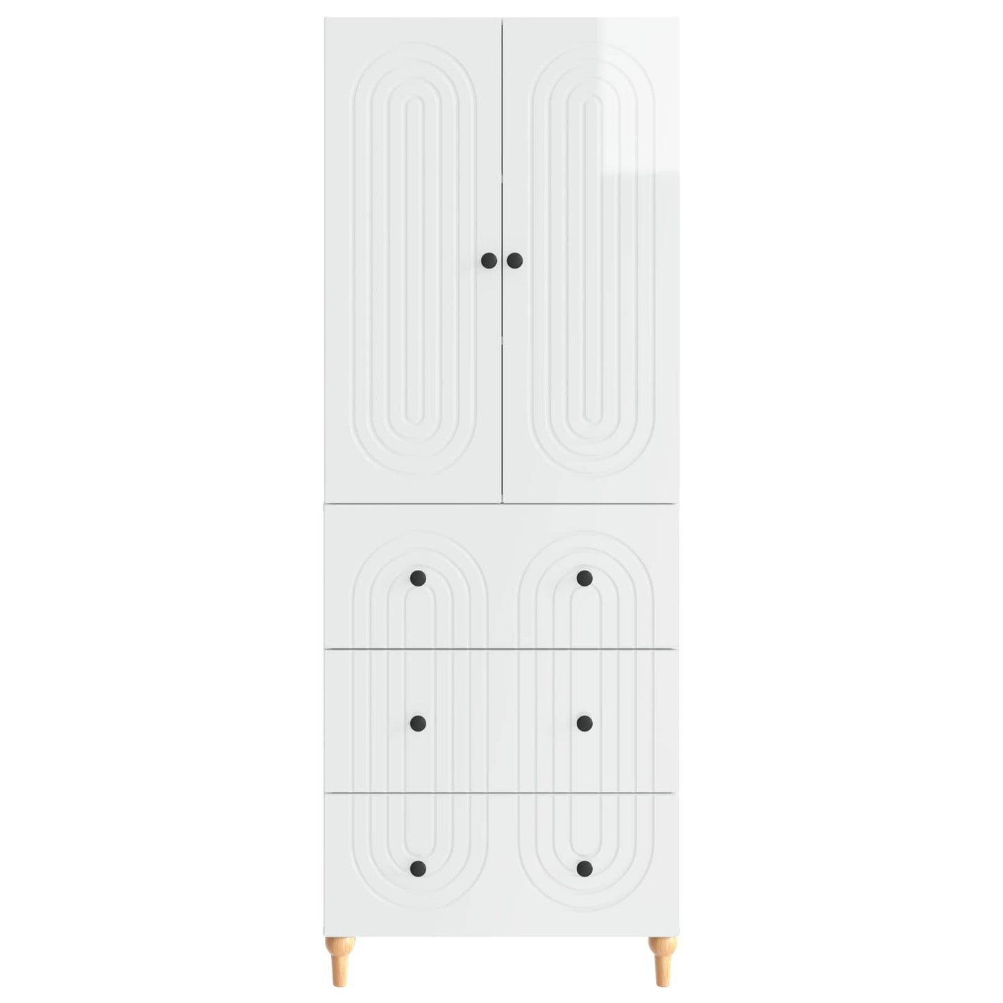 Skapsett 2 pcs 66 x 34,5 x 90 cm Konstruert tre