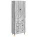 Skapsett 2 pcs Grå Sonoma 66 x 34,5 x 90 cm Konstruert tre