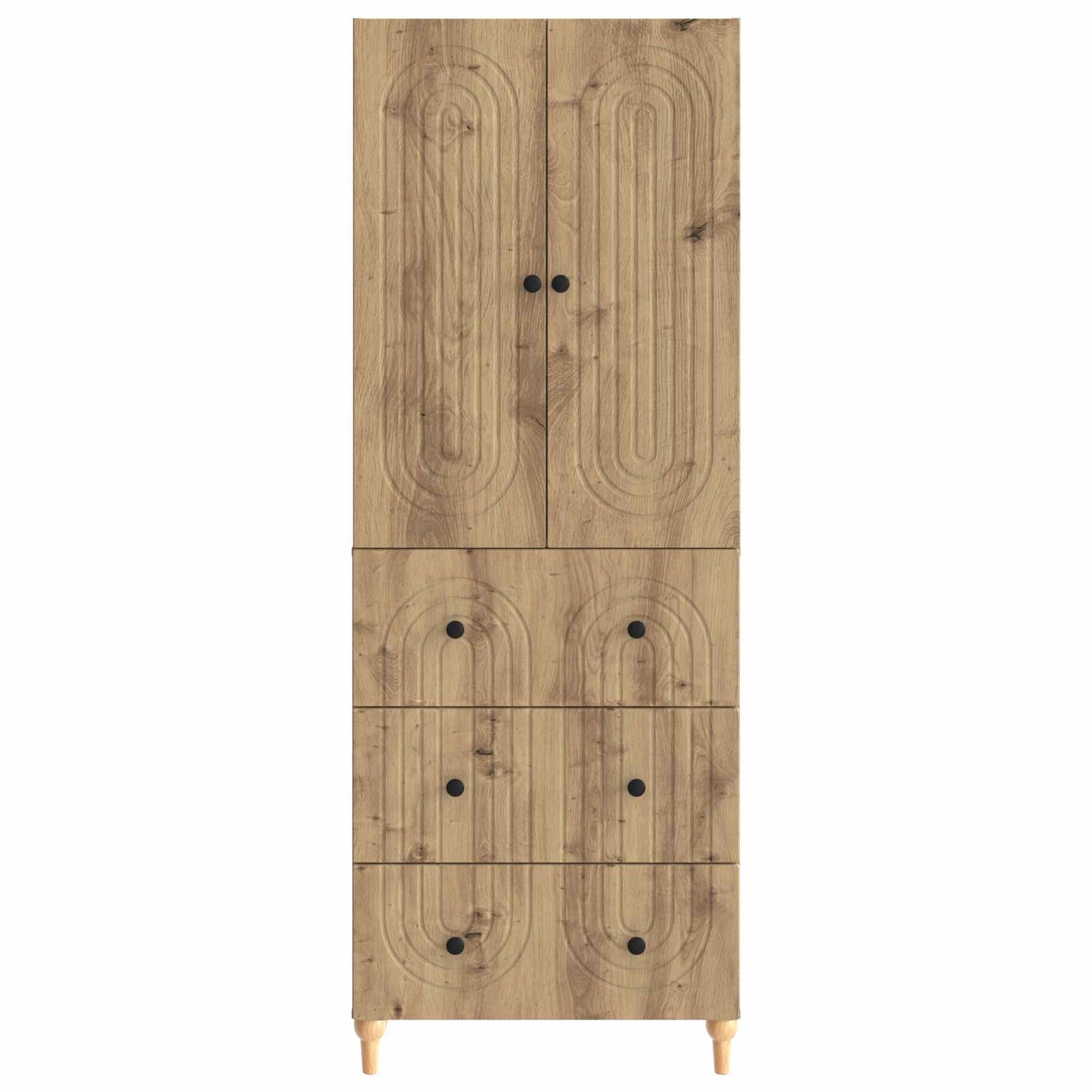 Skapsett 2 pcs 66 x 34,5 x 90 cm Konstruert tre