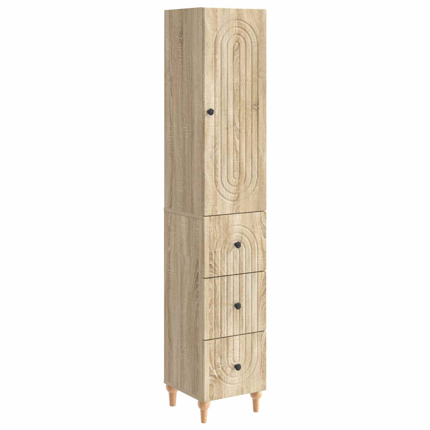 Skapsett 2 pcs 33 x 34,5 x 90 cm Konstruert tre
