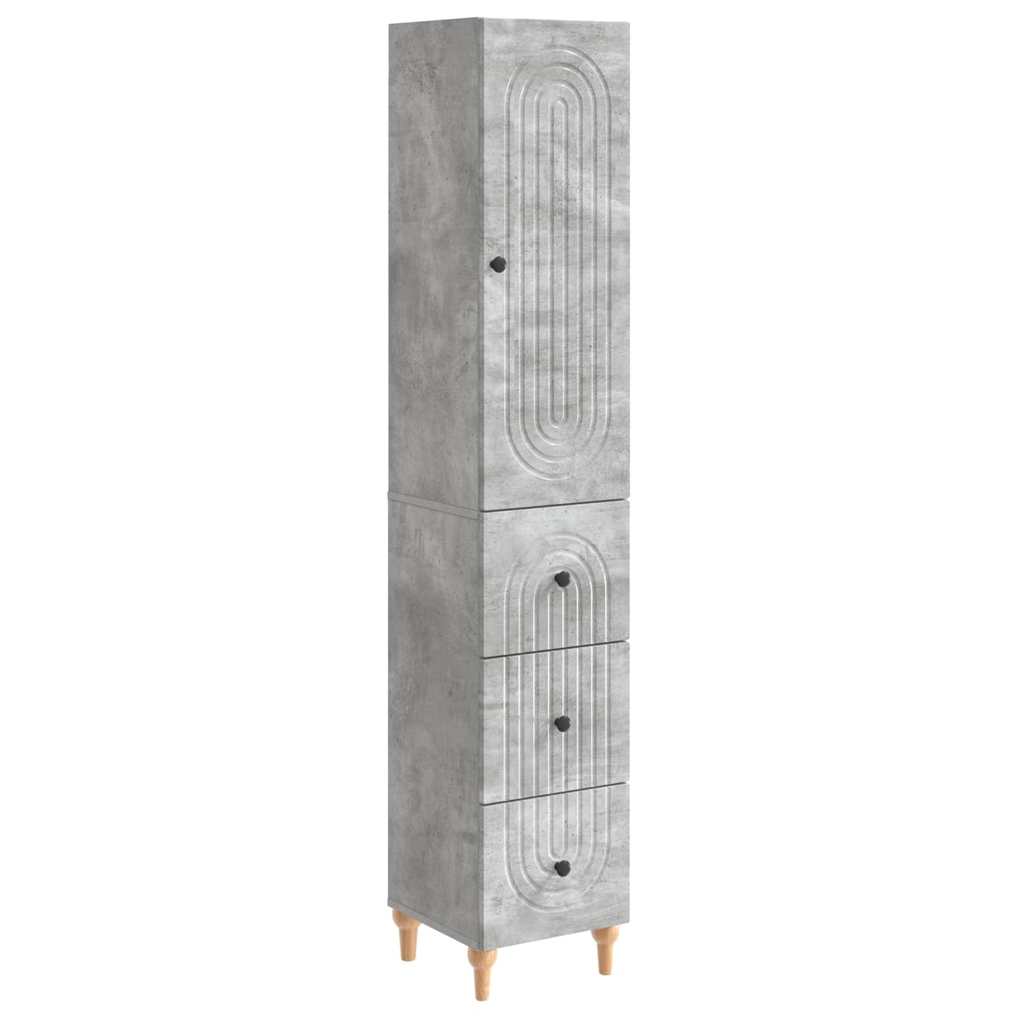 Skapsett 2 pcs 33 x 34,5 x 90 cm Konstruert tre