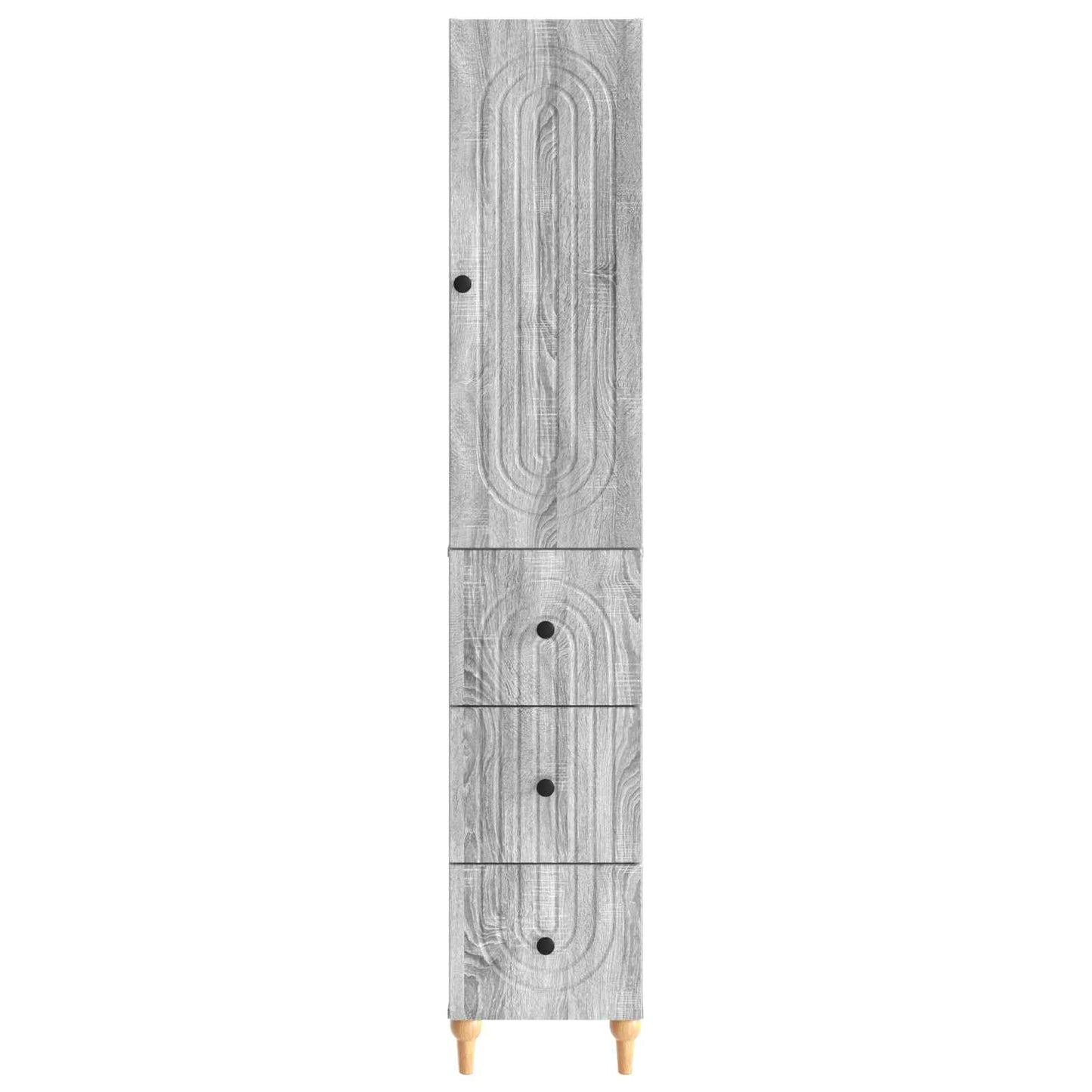 Skapsett 2 pcs 33 x 34,5 x 90 cm Konstruert tre