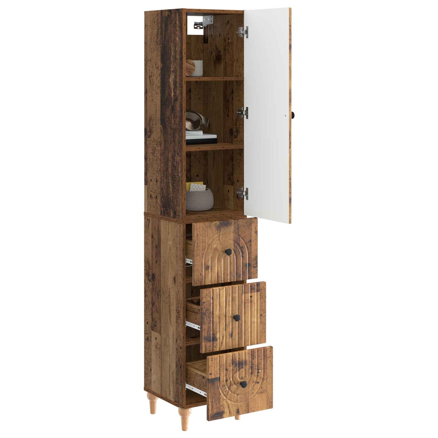 Skapsett 2 pcs 33 x 34,5 x 90 cm Konstruert tre