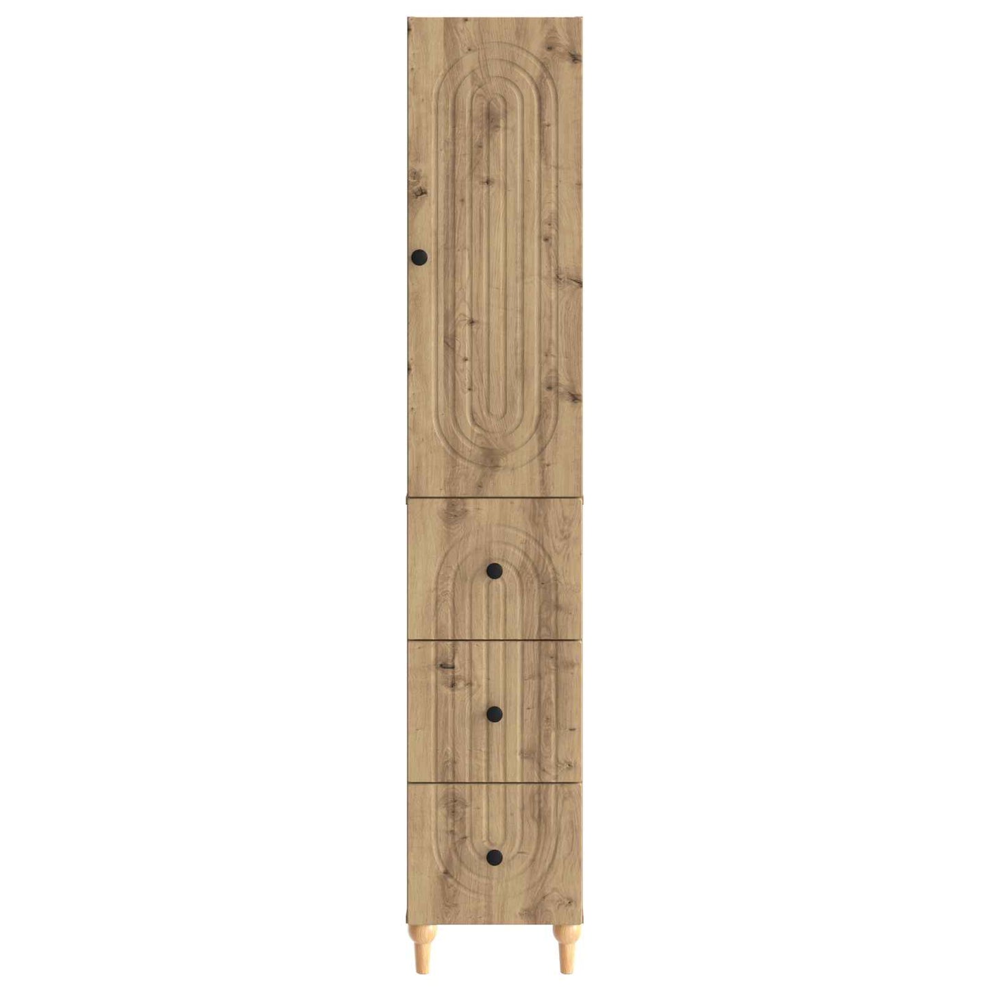 Skapsett 2 pcs 33 x 34,5 x 90 cm Konstruert tre