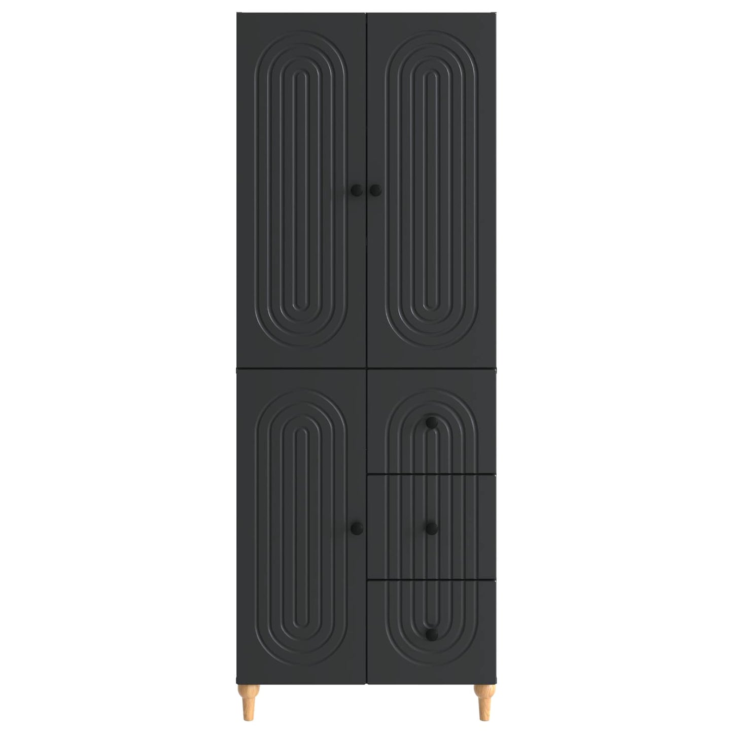 Skapsett 2 pcs 66 x 34,5 x 90 cm Konstruert tre