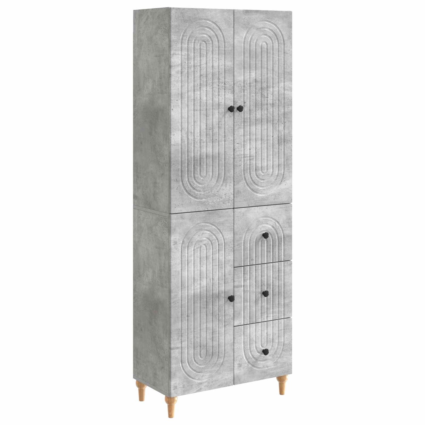 Skapsett 2 pcs 66 x 34,5 x 90 cm Konstruert tre