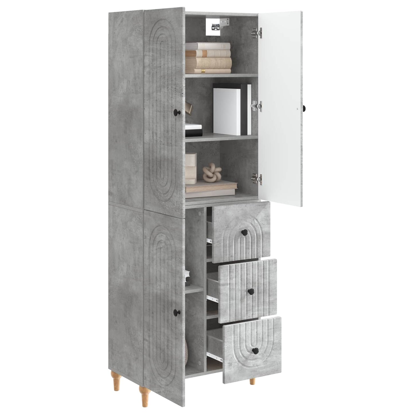 Skapsett 2 pcs 66 x 34,5 x 90 cm Konstruert tre
