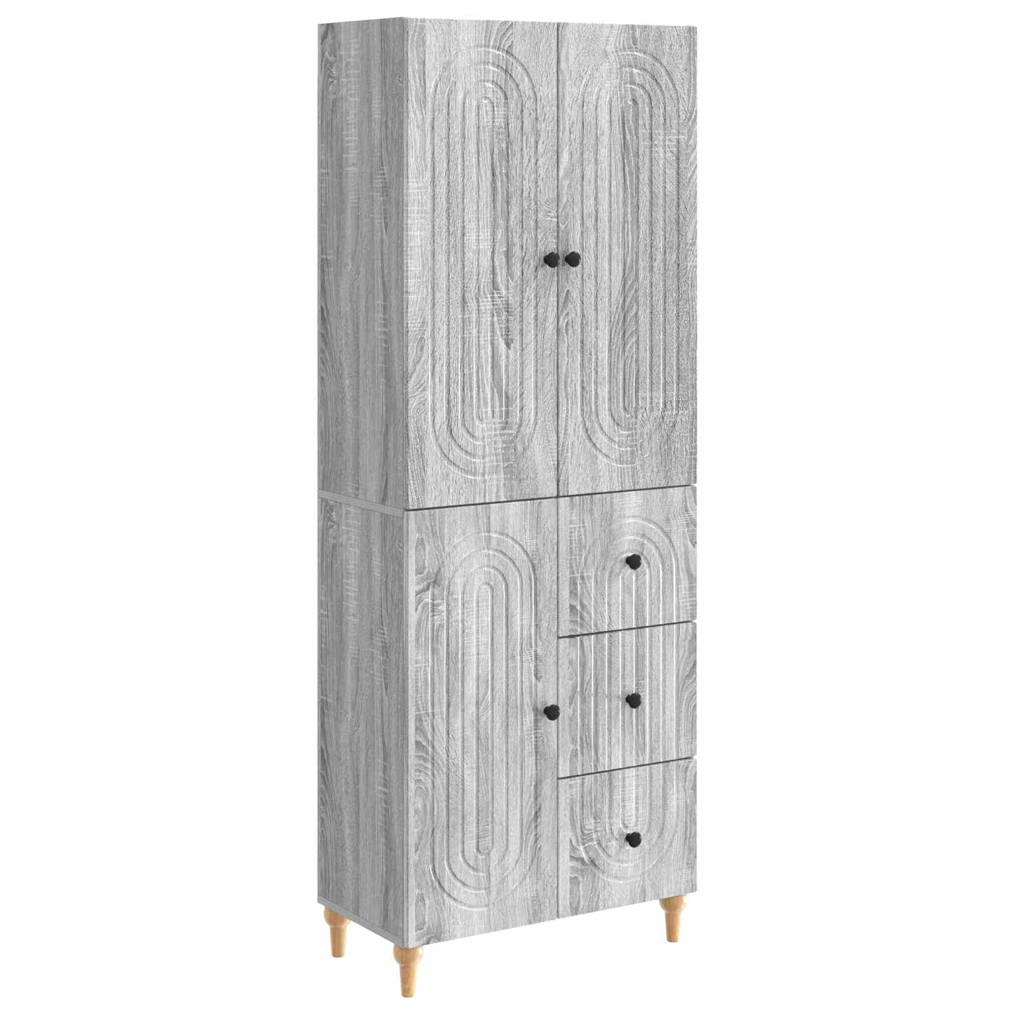 Skapsett 2 pcs 66 x 34,5 x 90 cm Konstruert tre