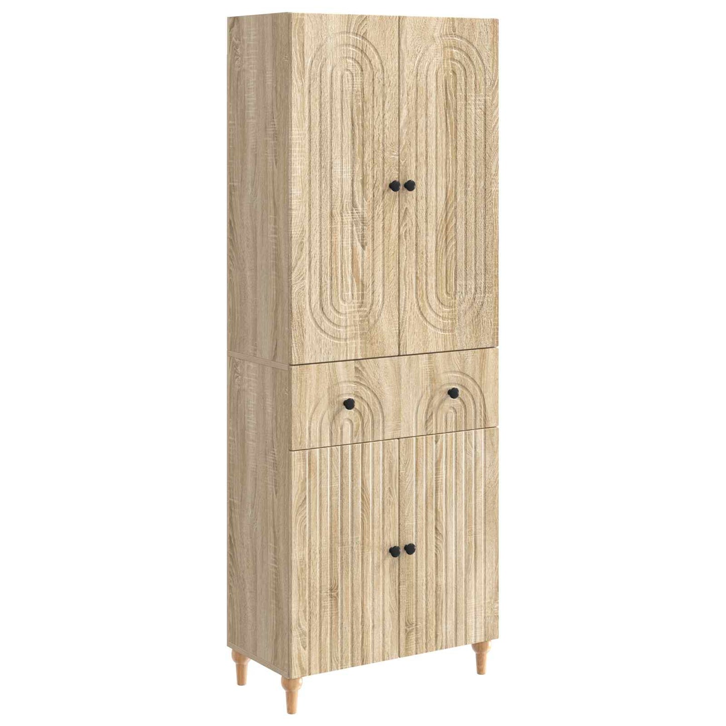 Skapsett 2 pcs 66 x 34,5 x 90 cm Konstruert tre