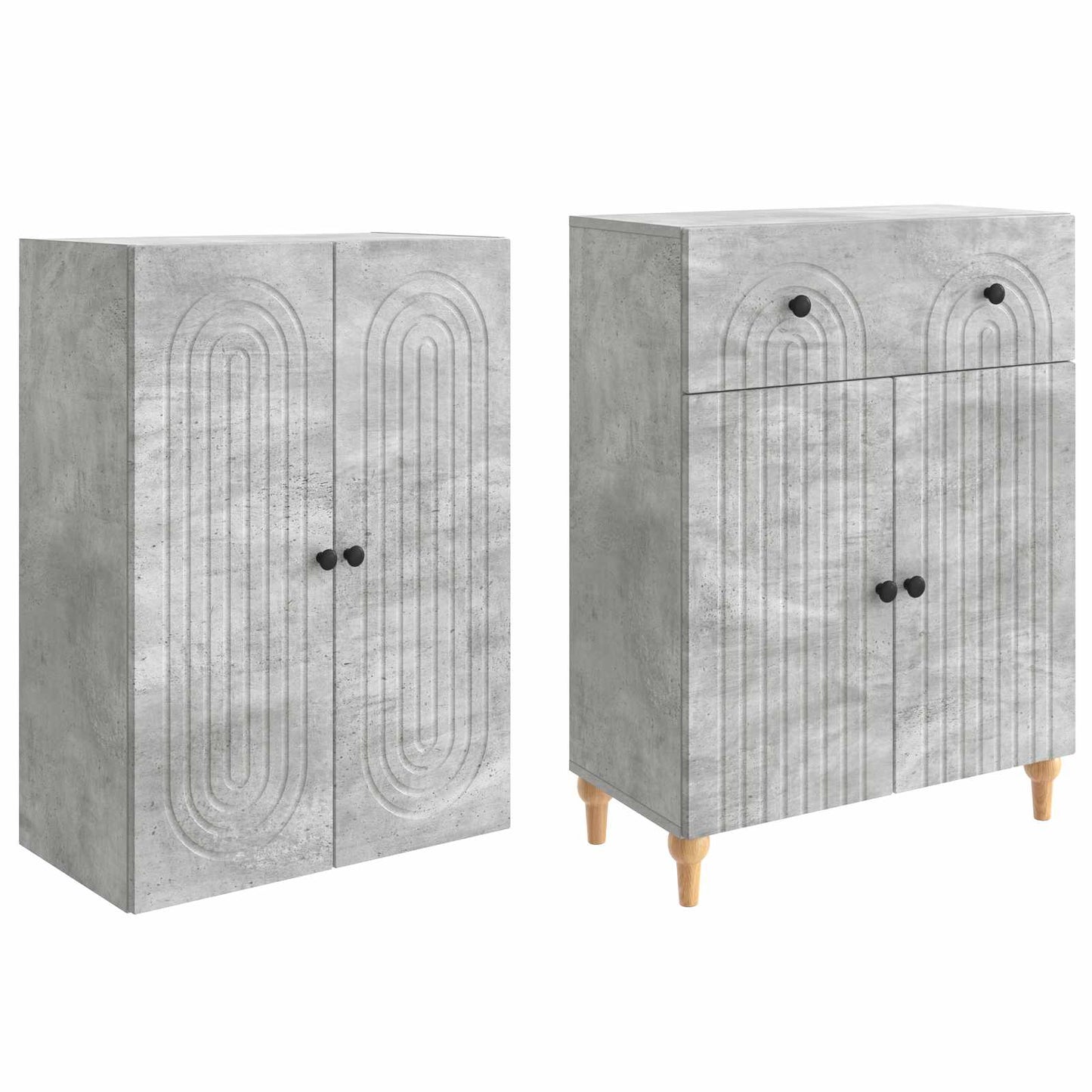 Skapsett 2 pcs 66 x 34,5 x 90 cm Konstruert tre