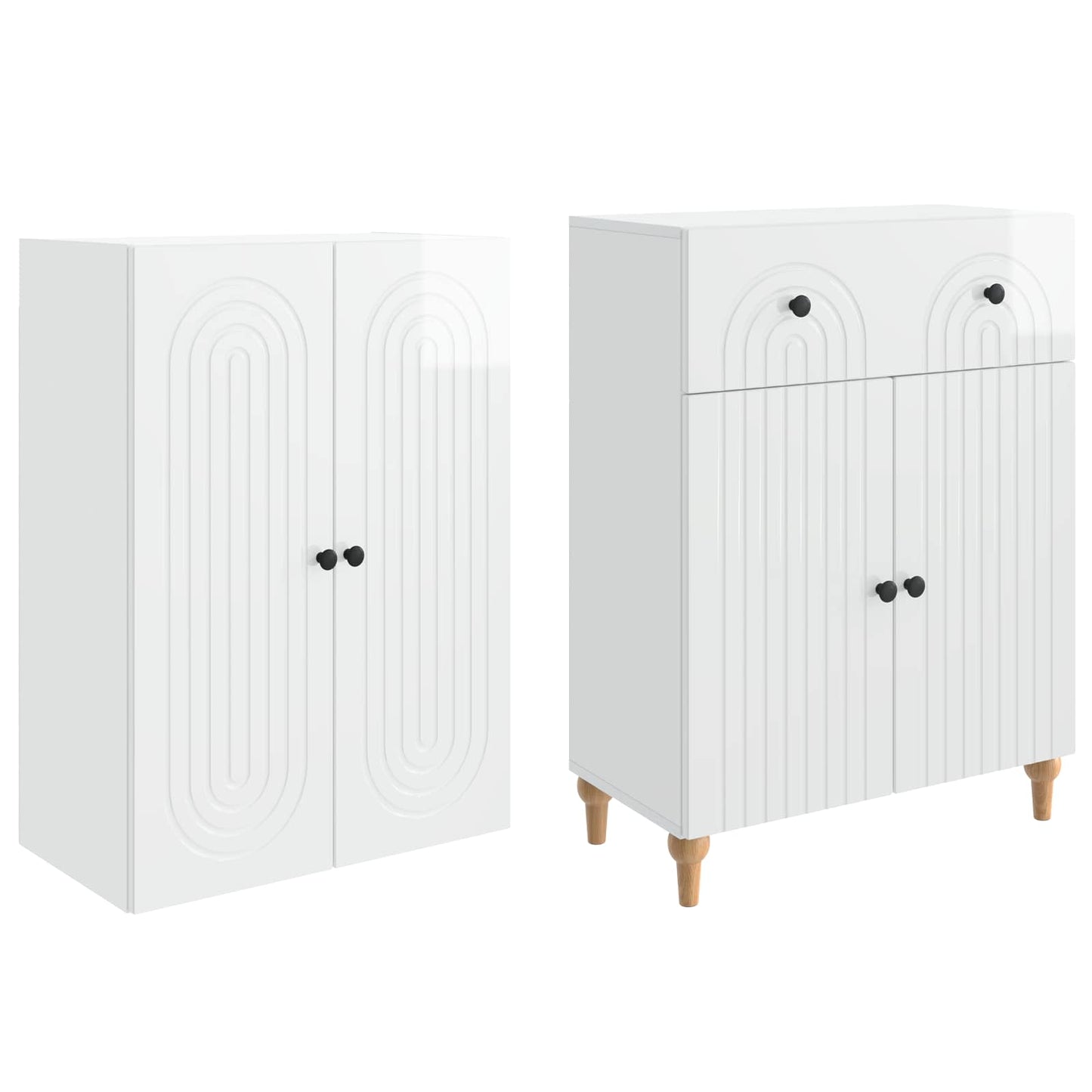Skapsett 2 pcs 66 x 34,5 x 90 cm Konstruert tre