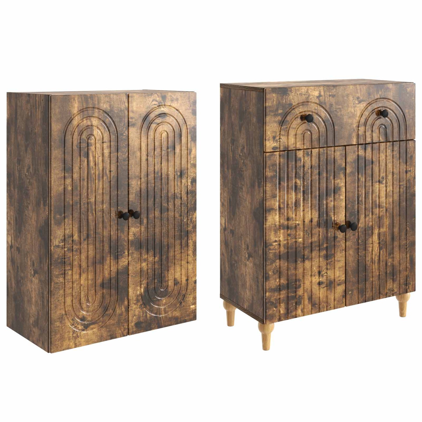 Skapsett 2 pcs 66 x 34,5 x 90 cm Konstruert tre