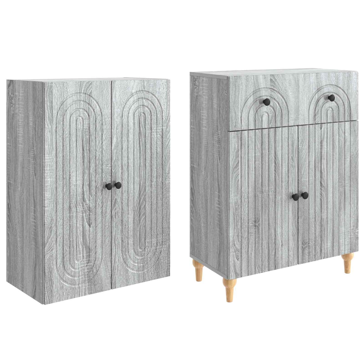 Skapsett 2 pcs 66 x 34,5 x 90 cm Konstruert tre