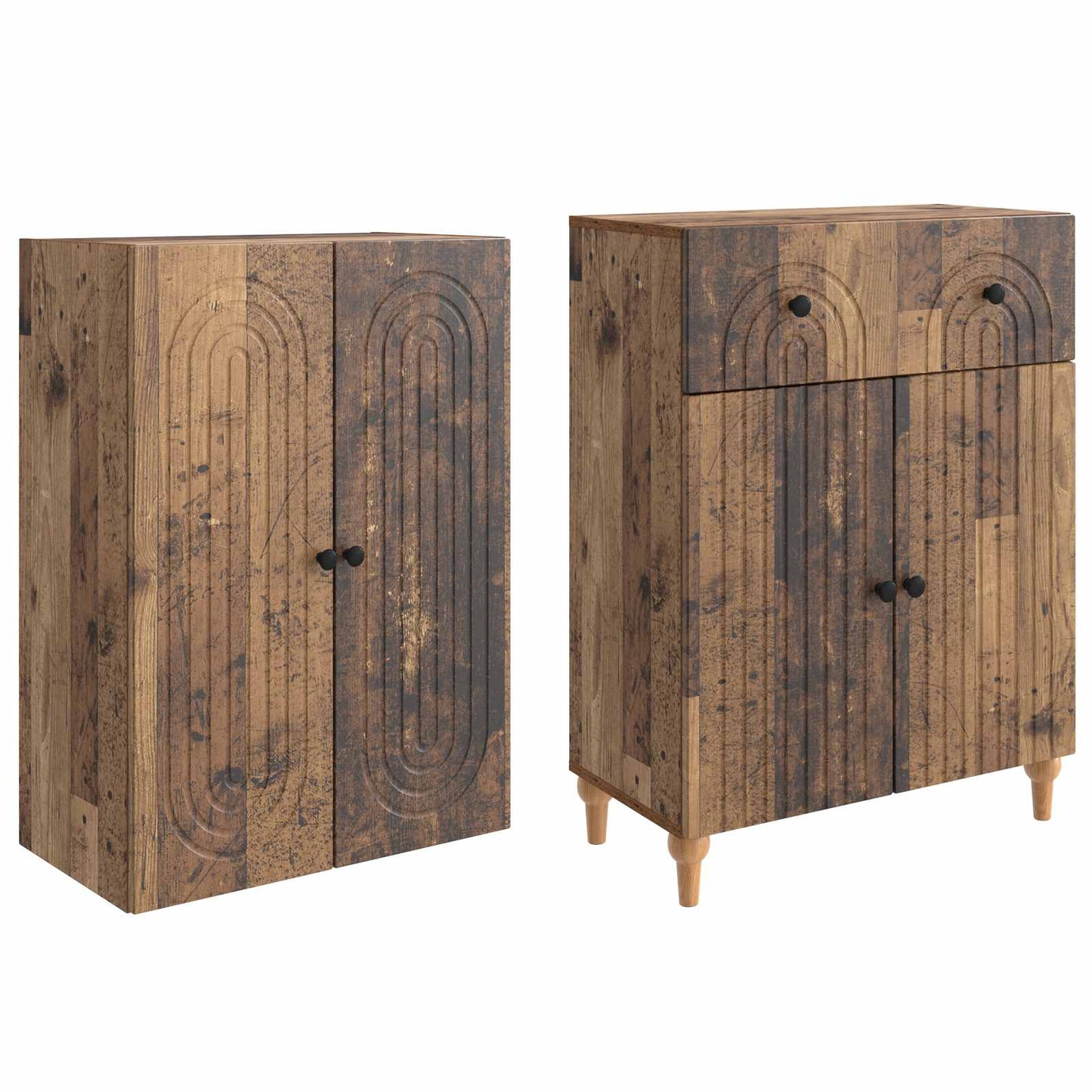 Skapsett 2 pcs 66 x 34,5 x 90 cm Konstruert tre