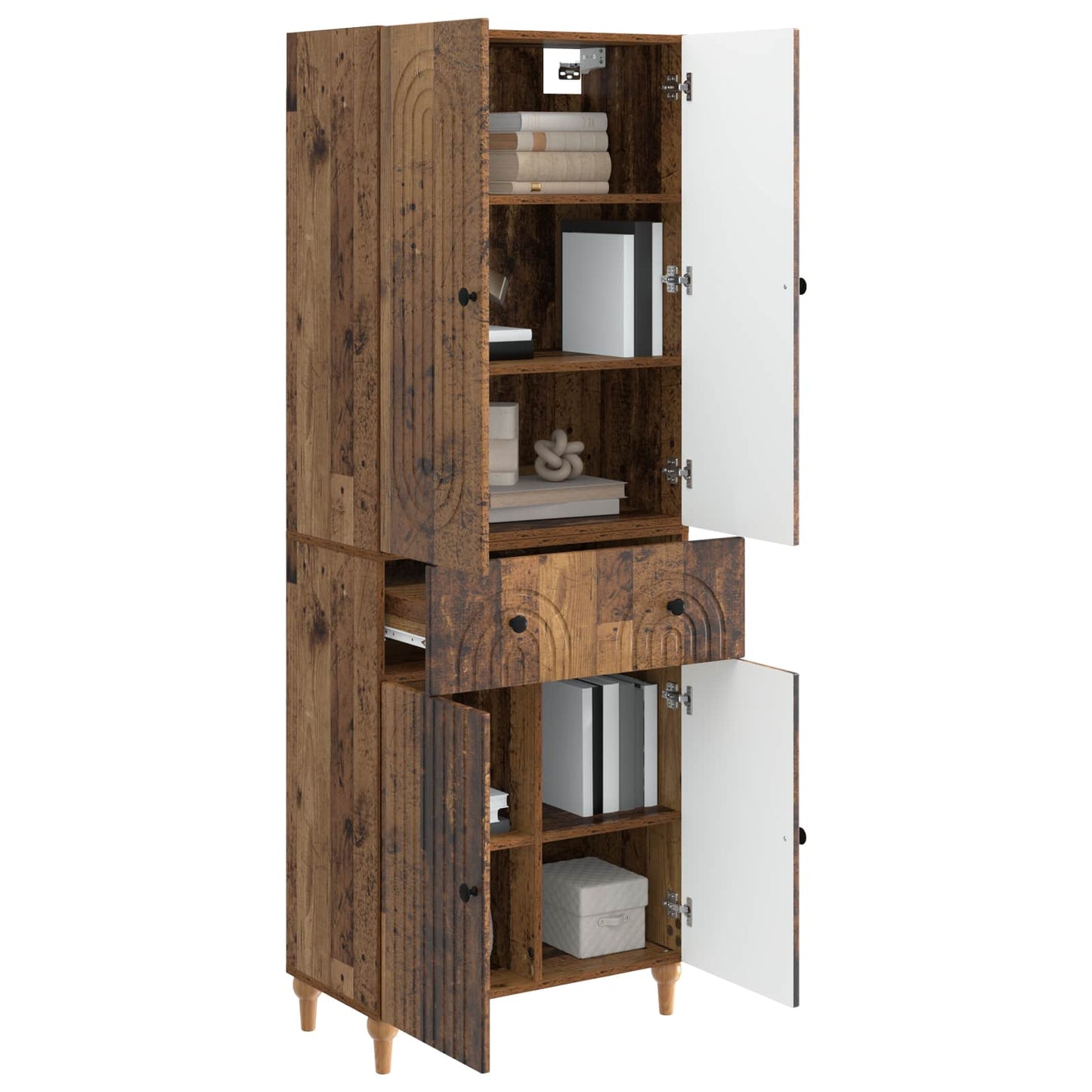 Skapsett 2 pcs 66 x 34,5 x 90 cm Konstruert tre