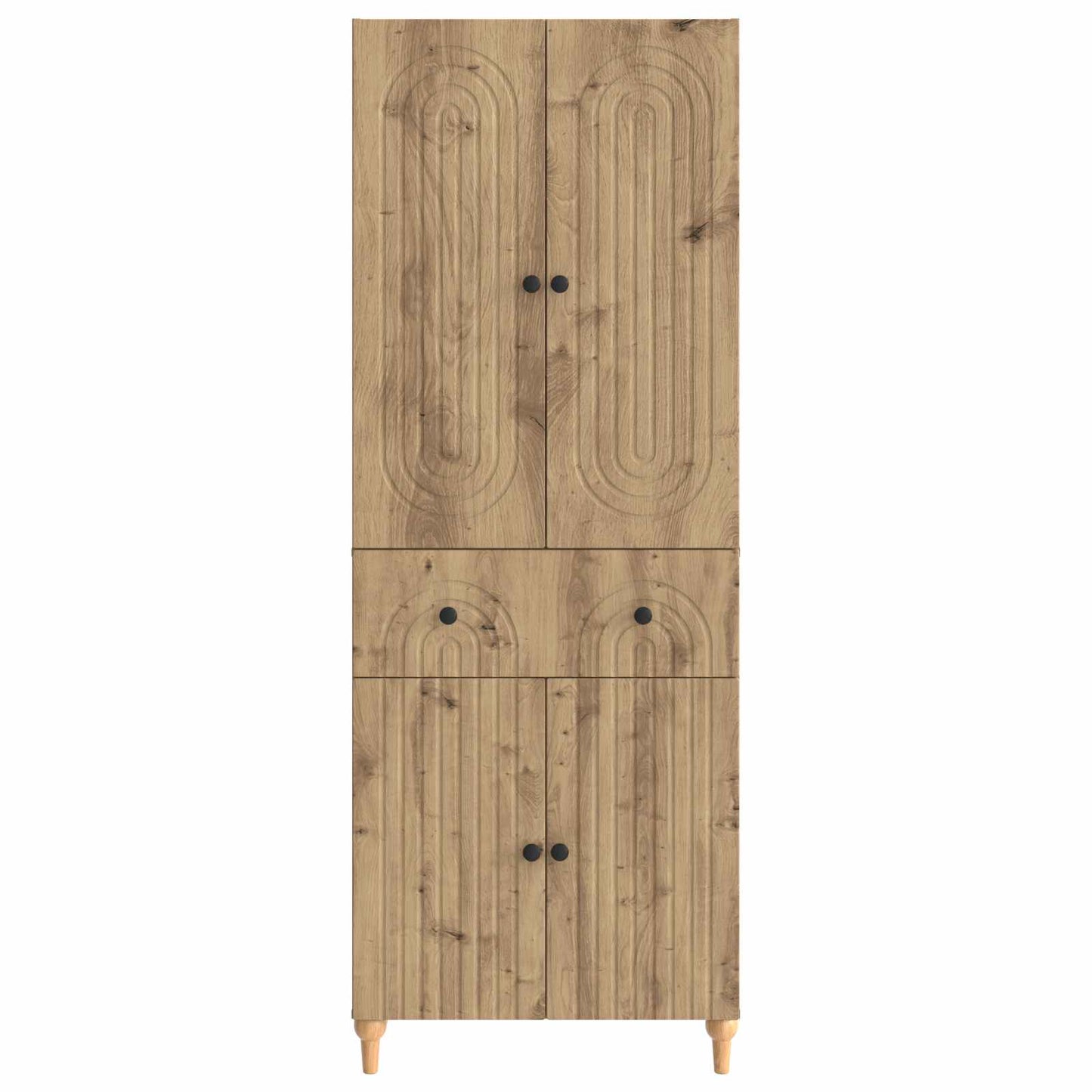 Skapsett 2 pcs 66 x 34,5 x 90 cm Konstruert tre
