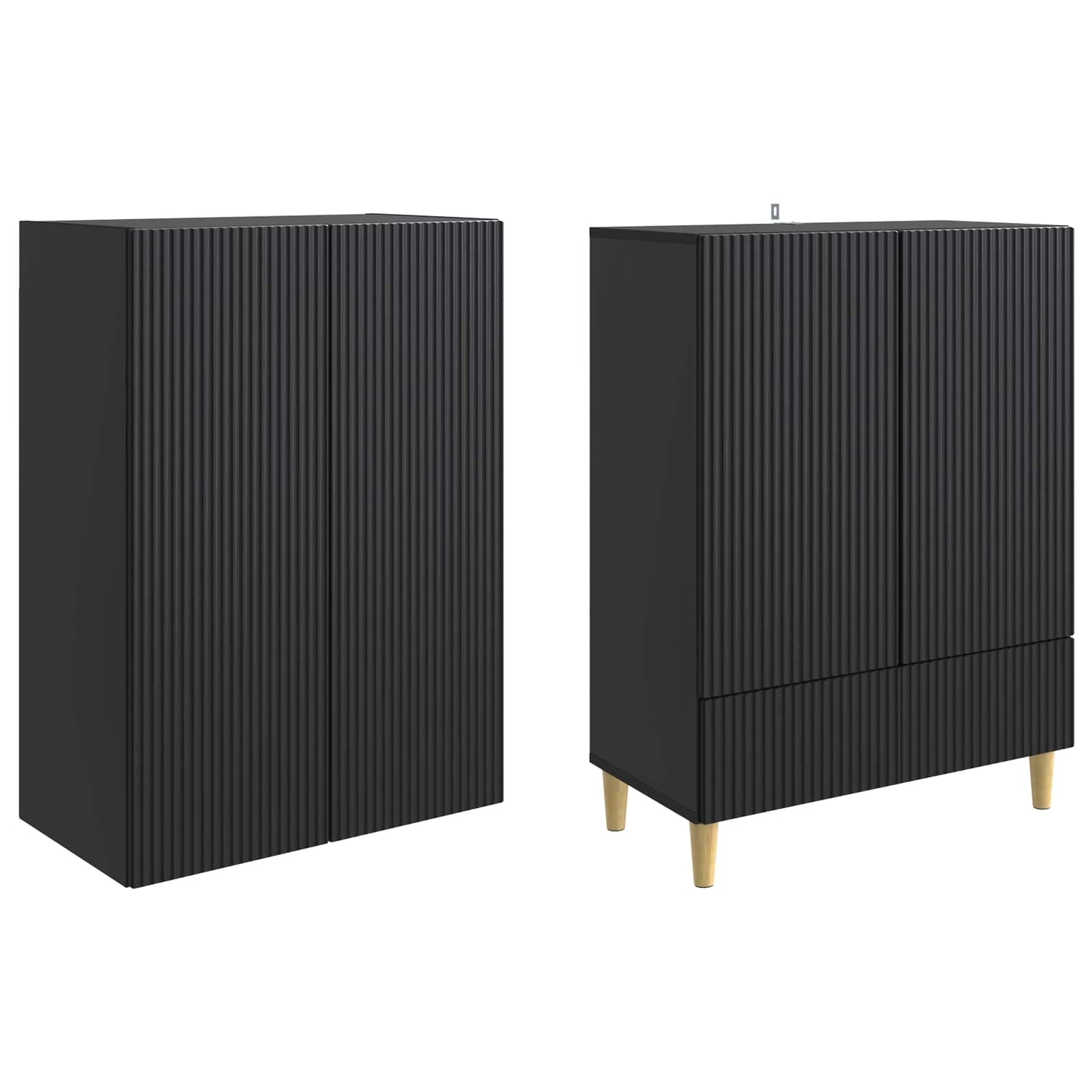 Skapsett 2 pcs 66 x 34,5 x 95 cm Konstruert tre