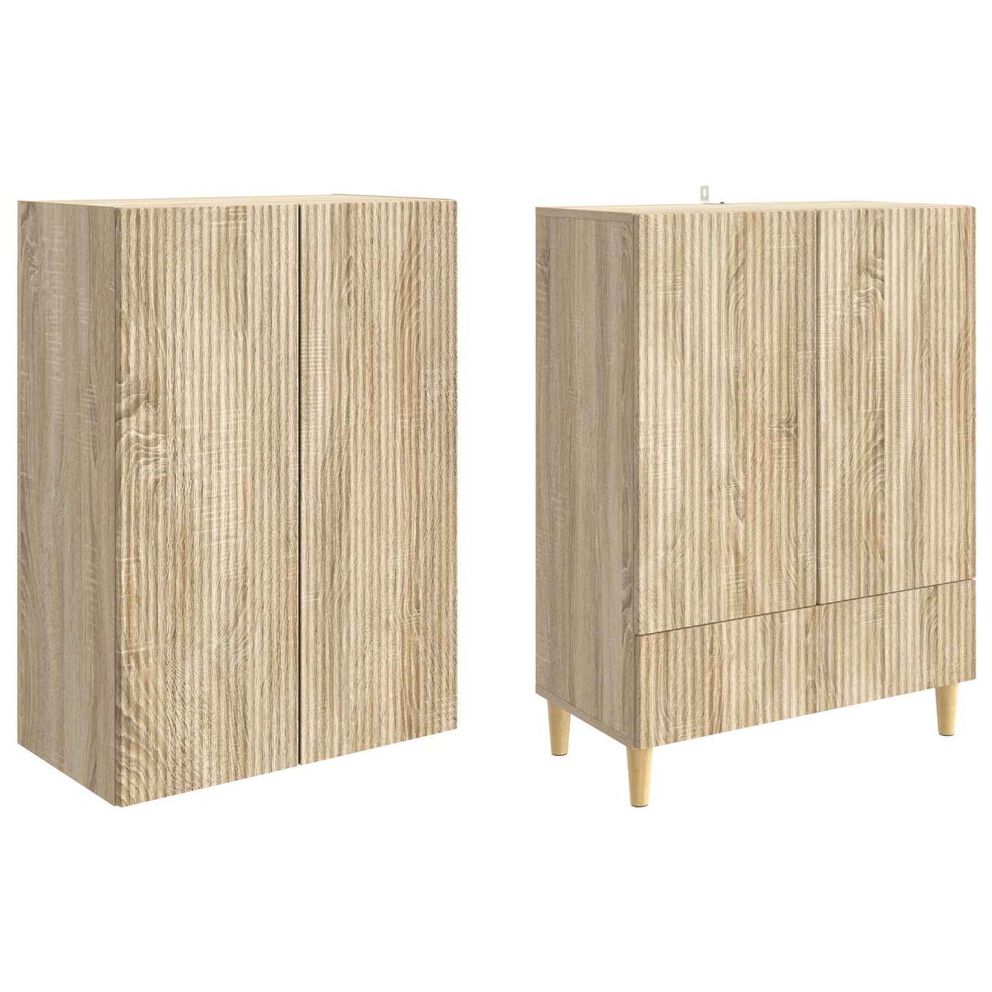 Skapsett 2 pcs 66 x 34,5 x 95 cm Konstruert tre