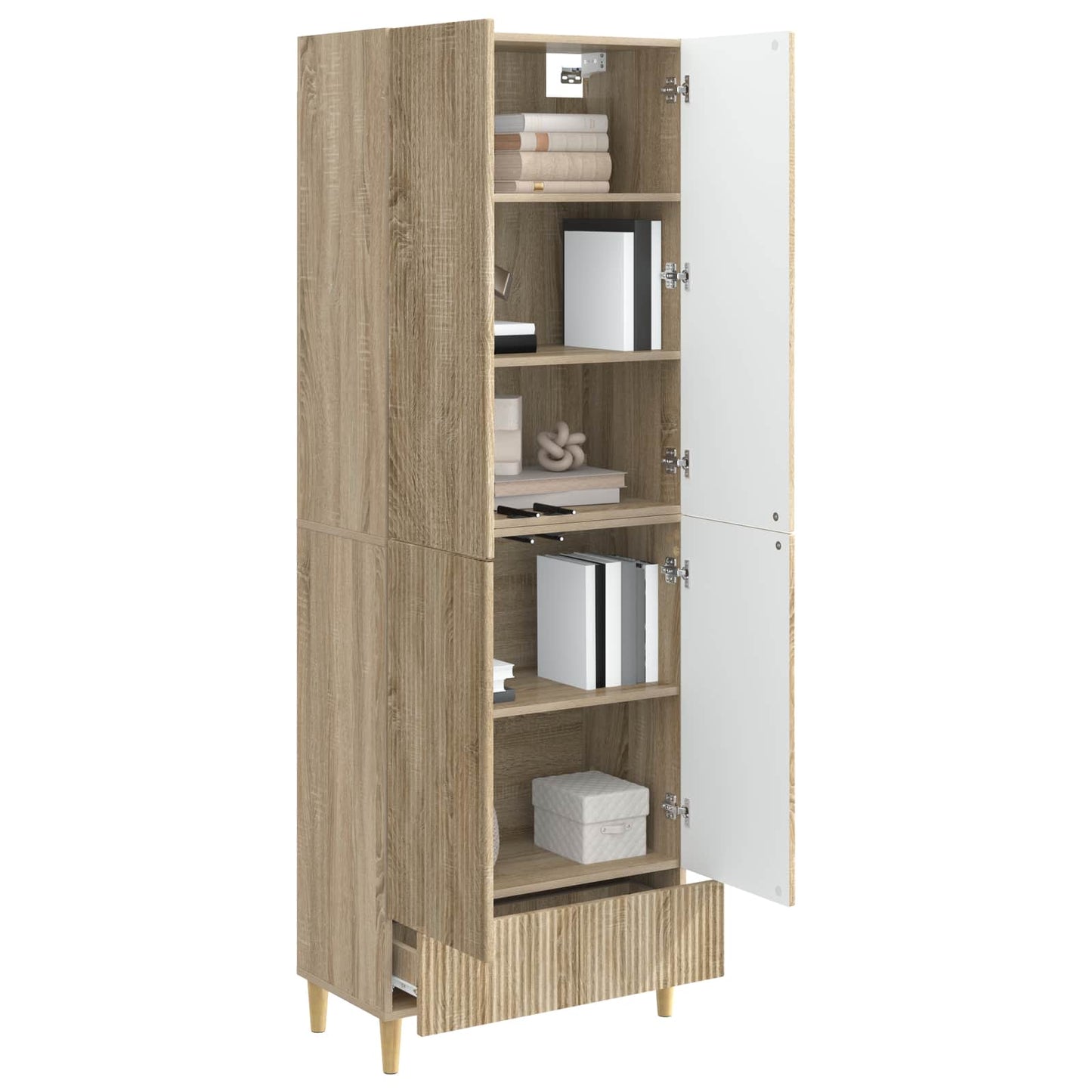 Skapsett 2 pcs 66 x 34,5 x 95 cm Konstruert tre