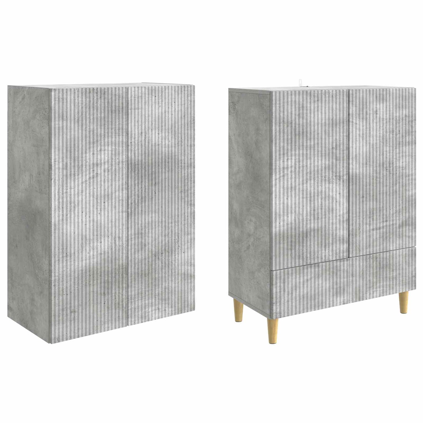 Skapsett 2 pcs 66 x 34,5 x 95 cm Konstruert tre