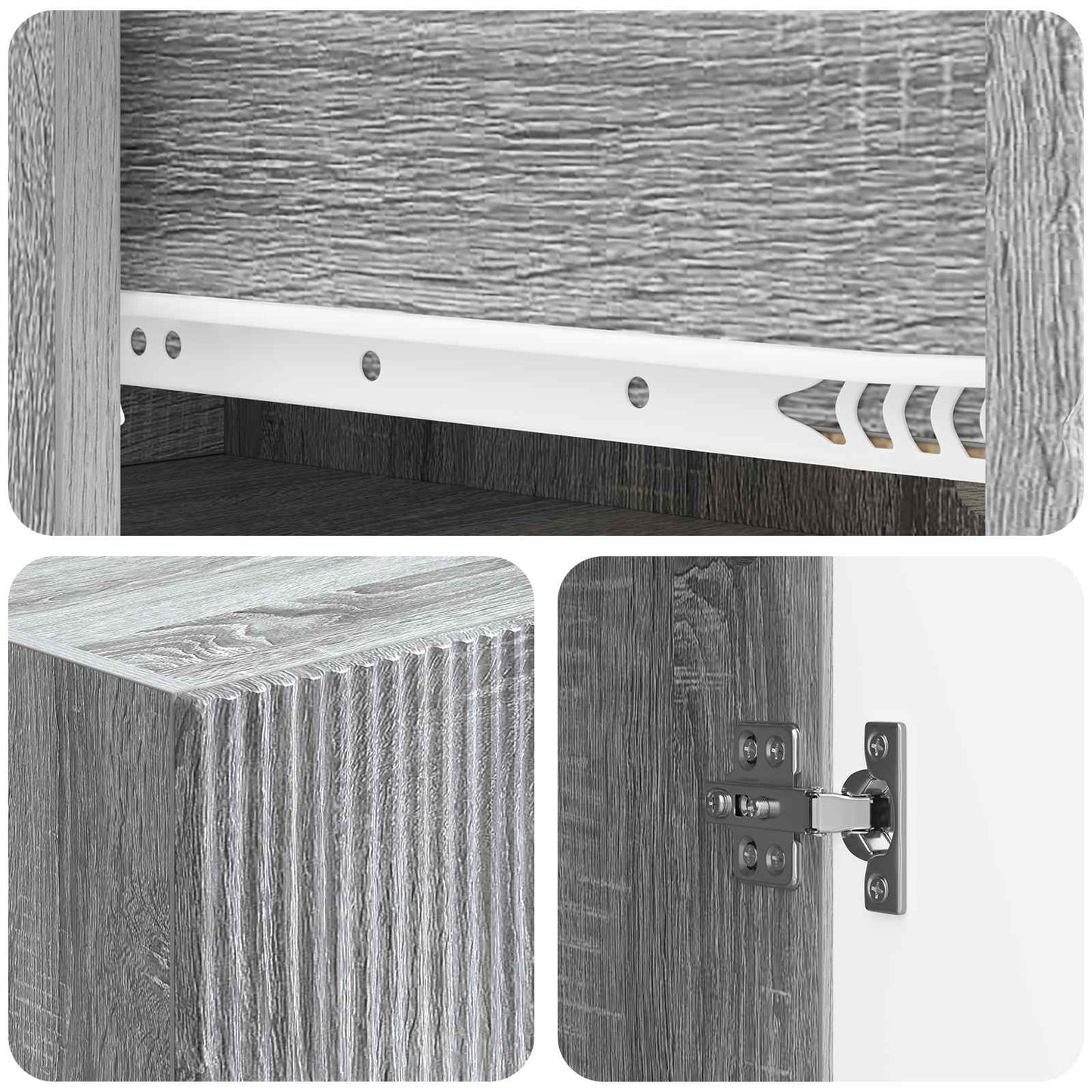 Skapsett 2 pcs 66 x 34,5 x 95 cm Konstruert tre