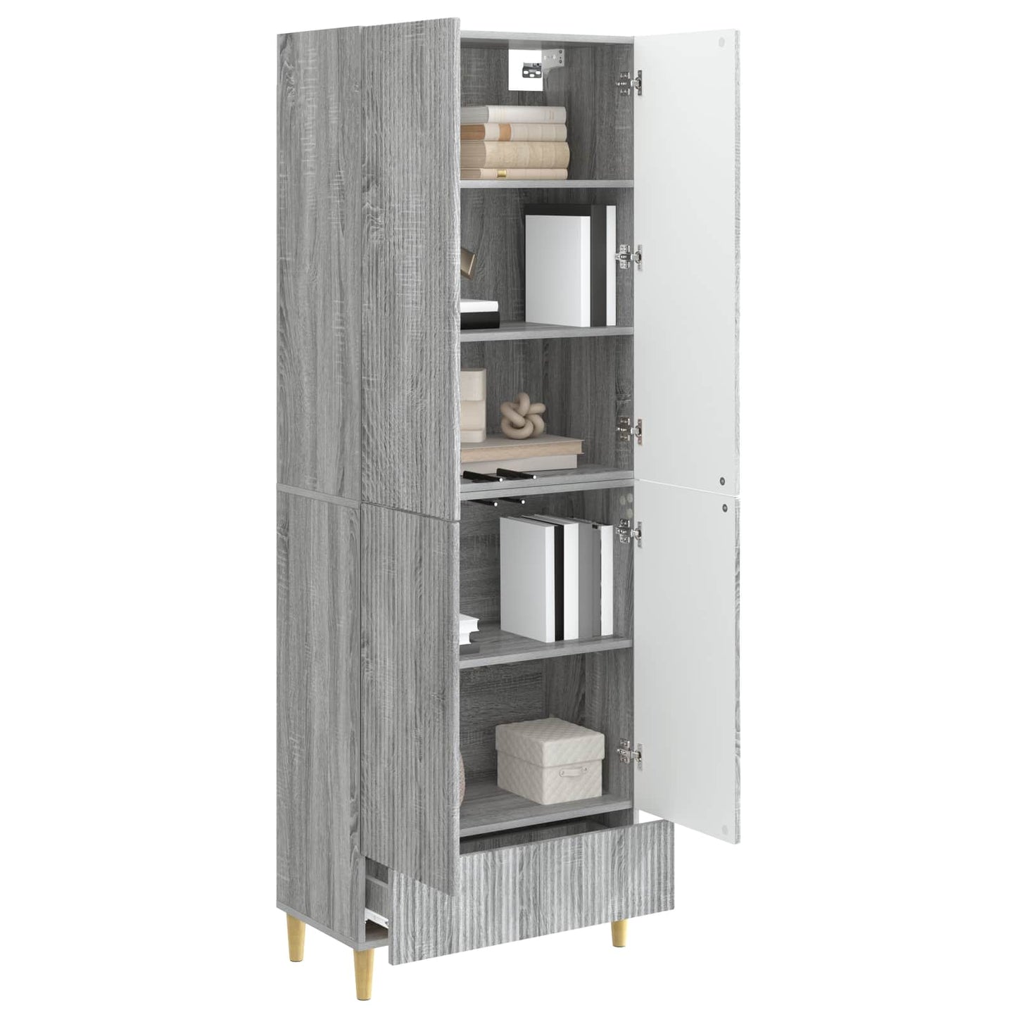 Skapsett 2 pcs 66 x 34,5 x 95 cm Konstruert tre