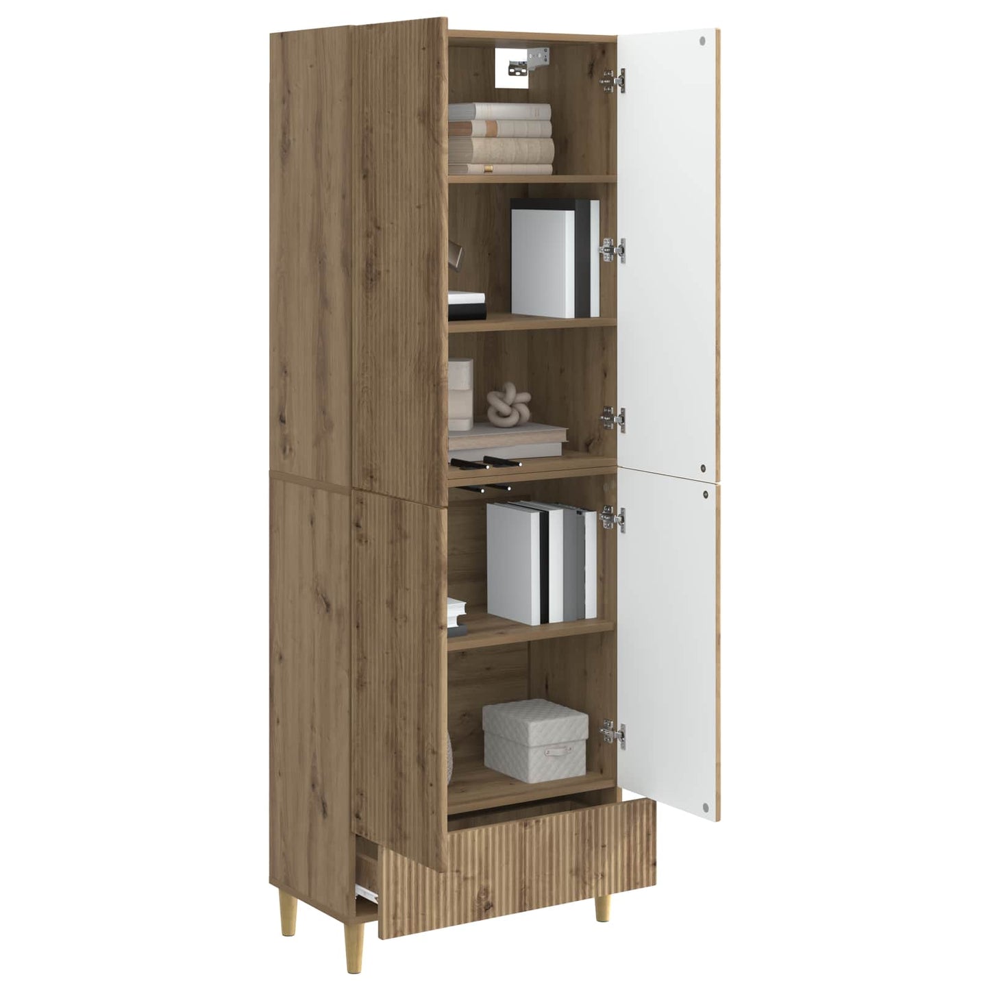 Skapsett 2 pcs Artisan eik 66 x 34,5 x 95 cm Konstruert tre