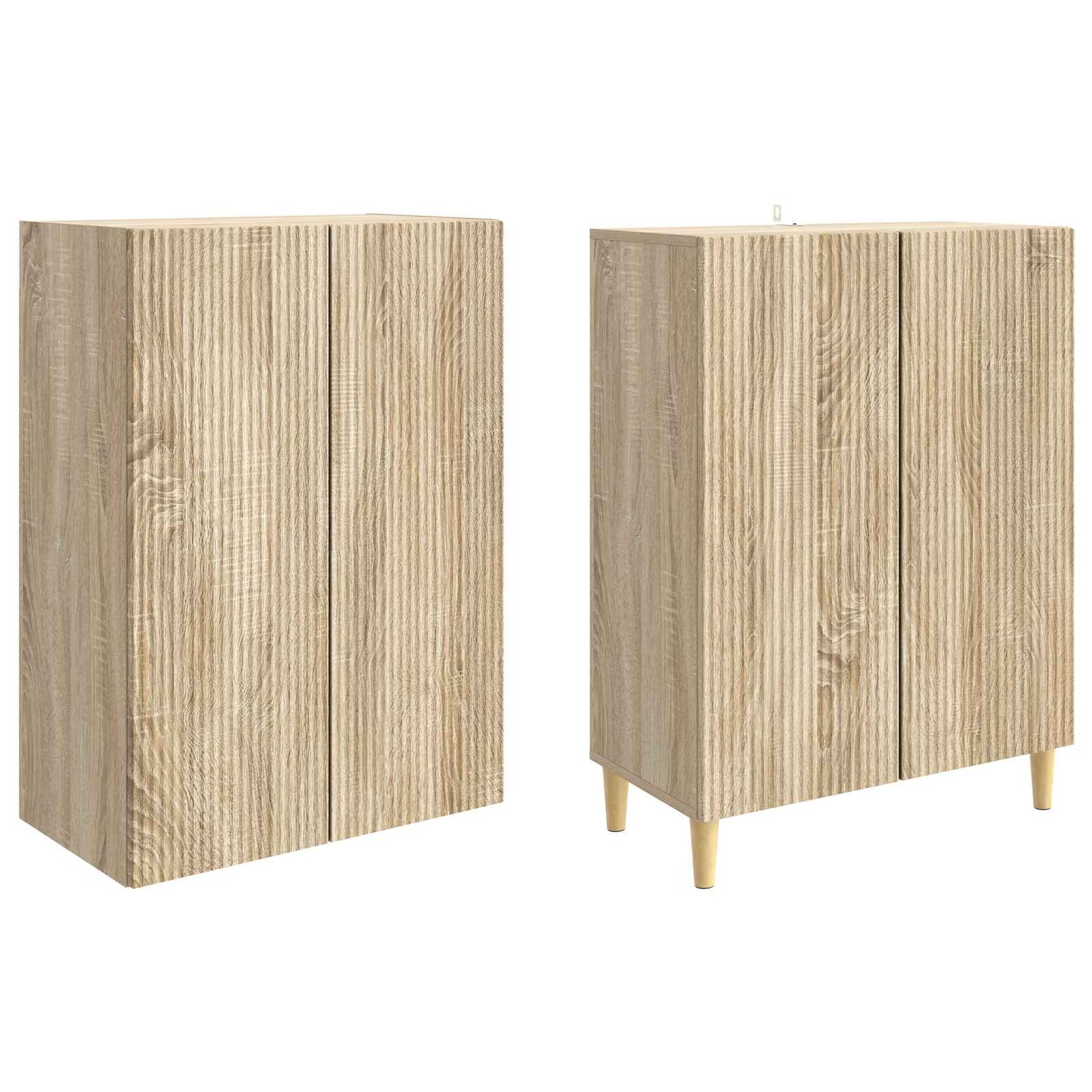 Skapsett 2 pcs 66 x 34,5 x 90 cm Konstruert tre