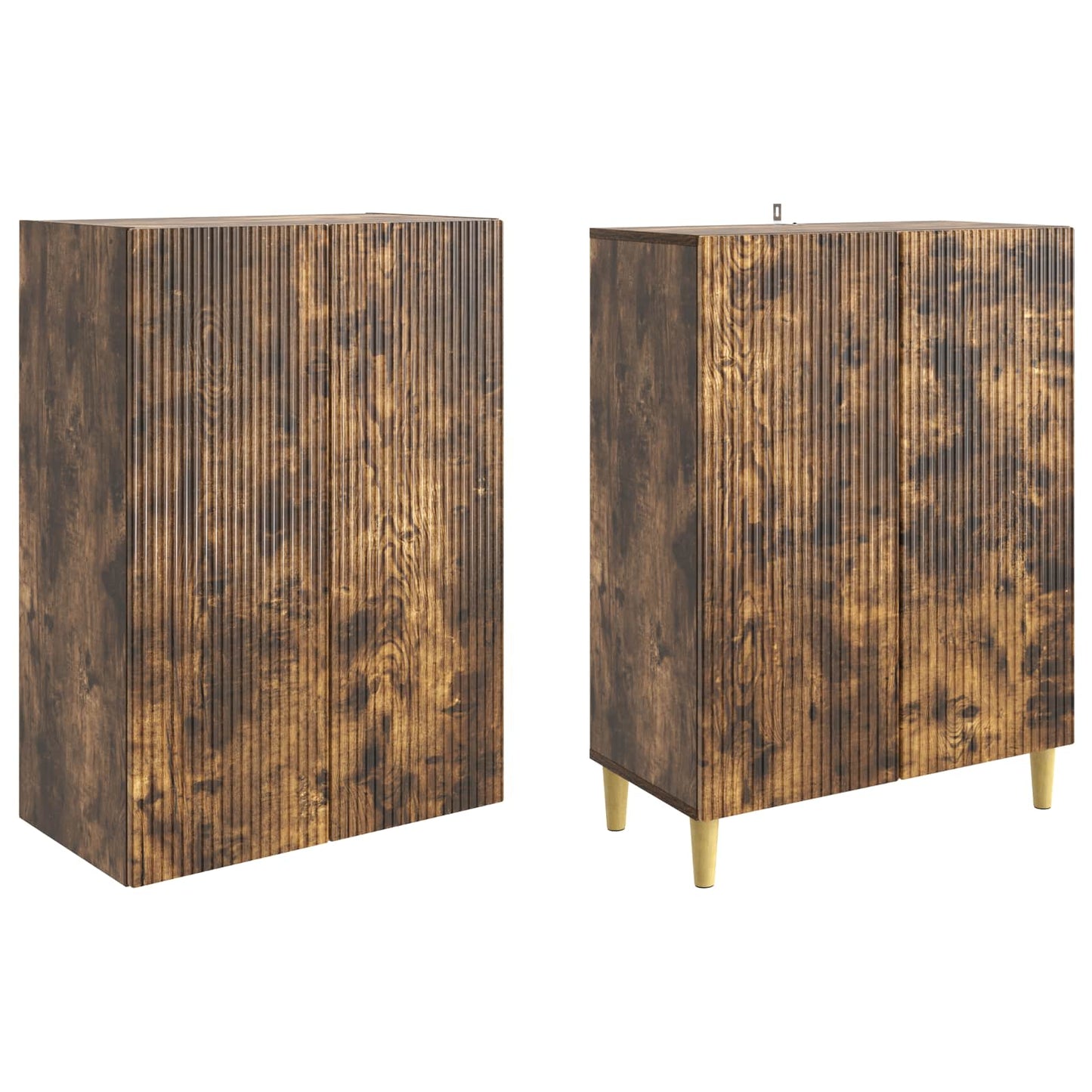 Skapsett 2 pcs 66 x 34,5 x 90 cm Konstruert tre
