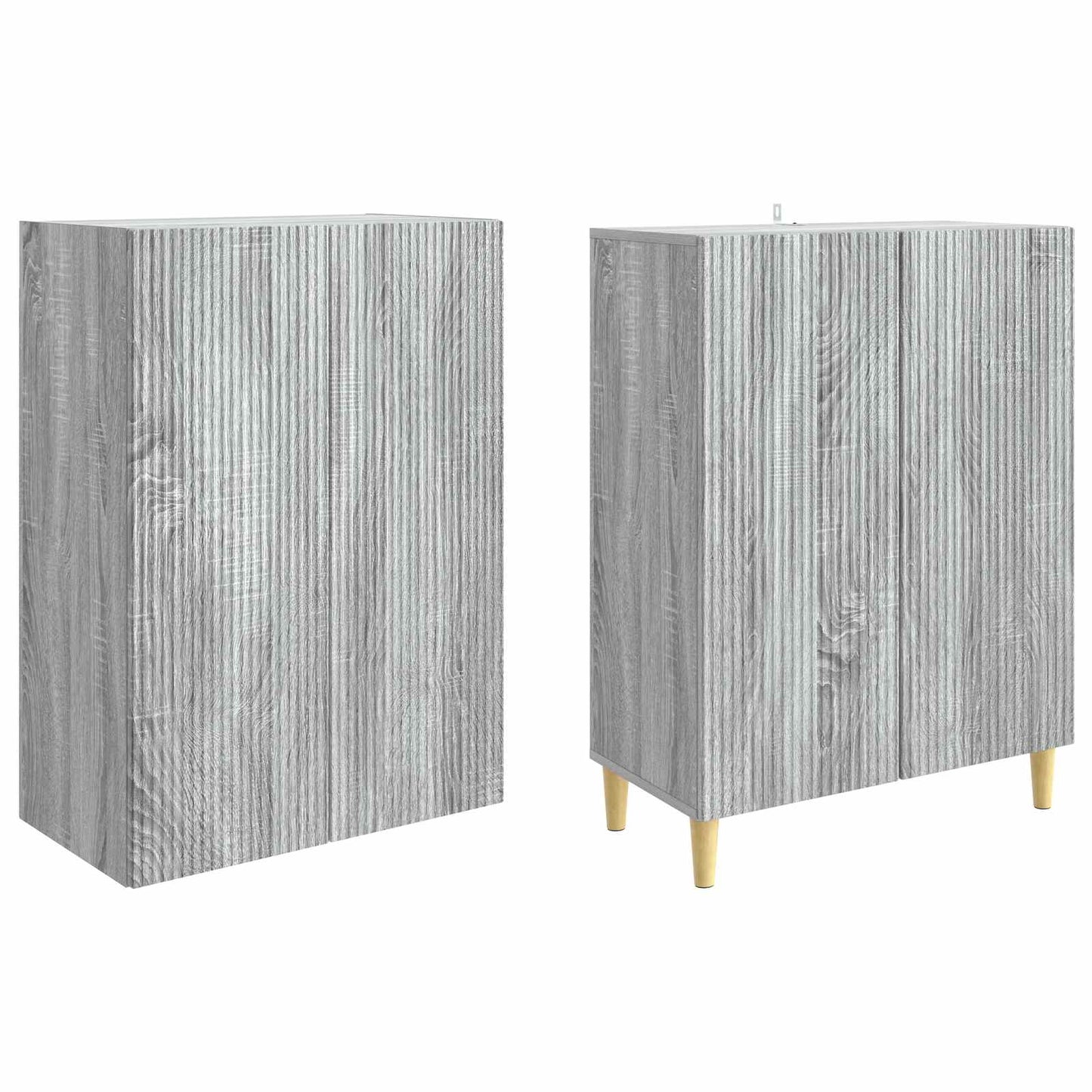 Skapsett 2 pcs 66 x 34,5 x 90 cm Konstruert tre