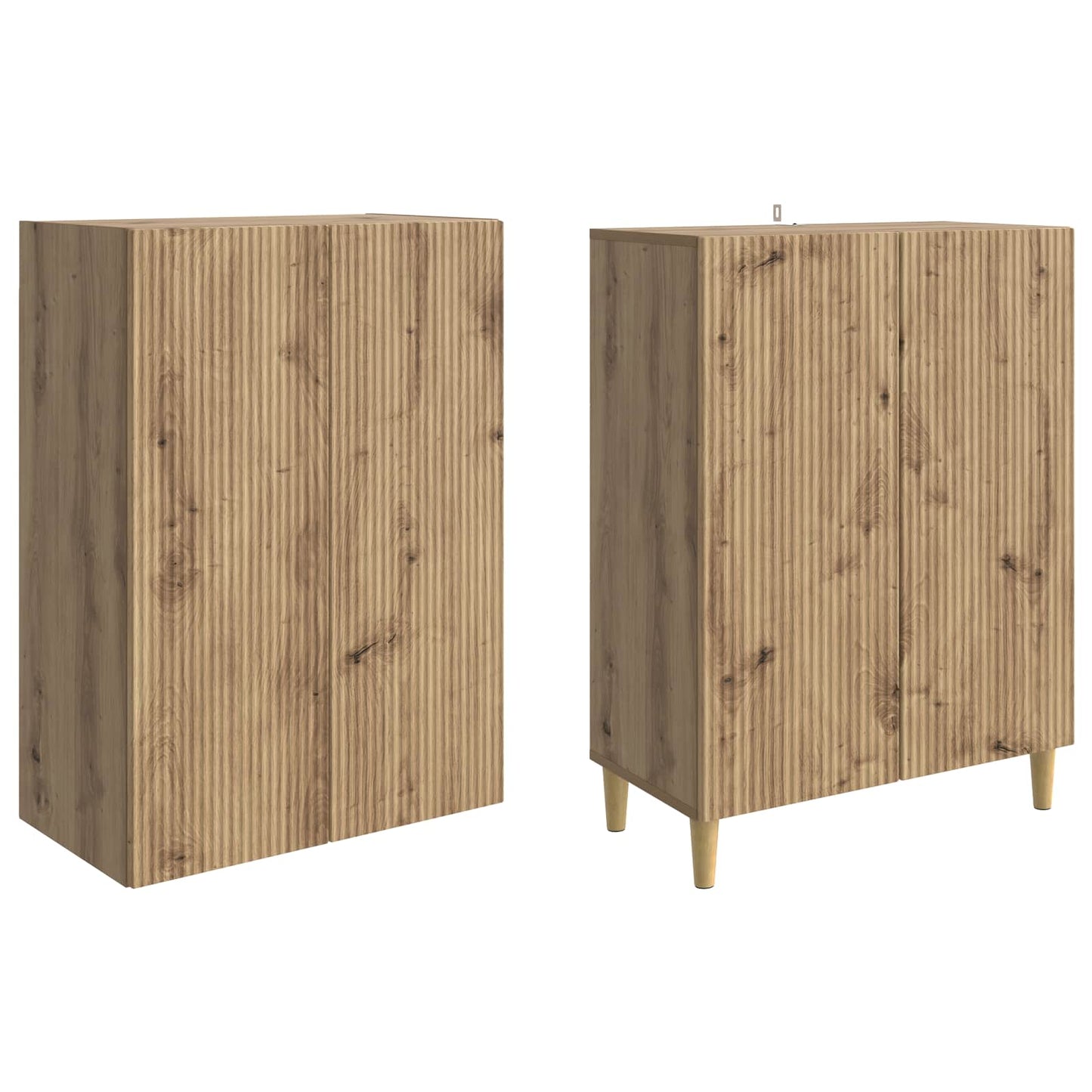 Skapsett 2 pcs Artisan eik 66 x 34,5 x 90 cm Konstruert tre