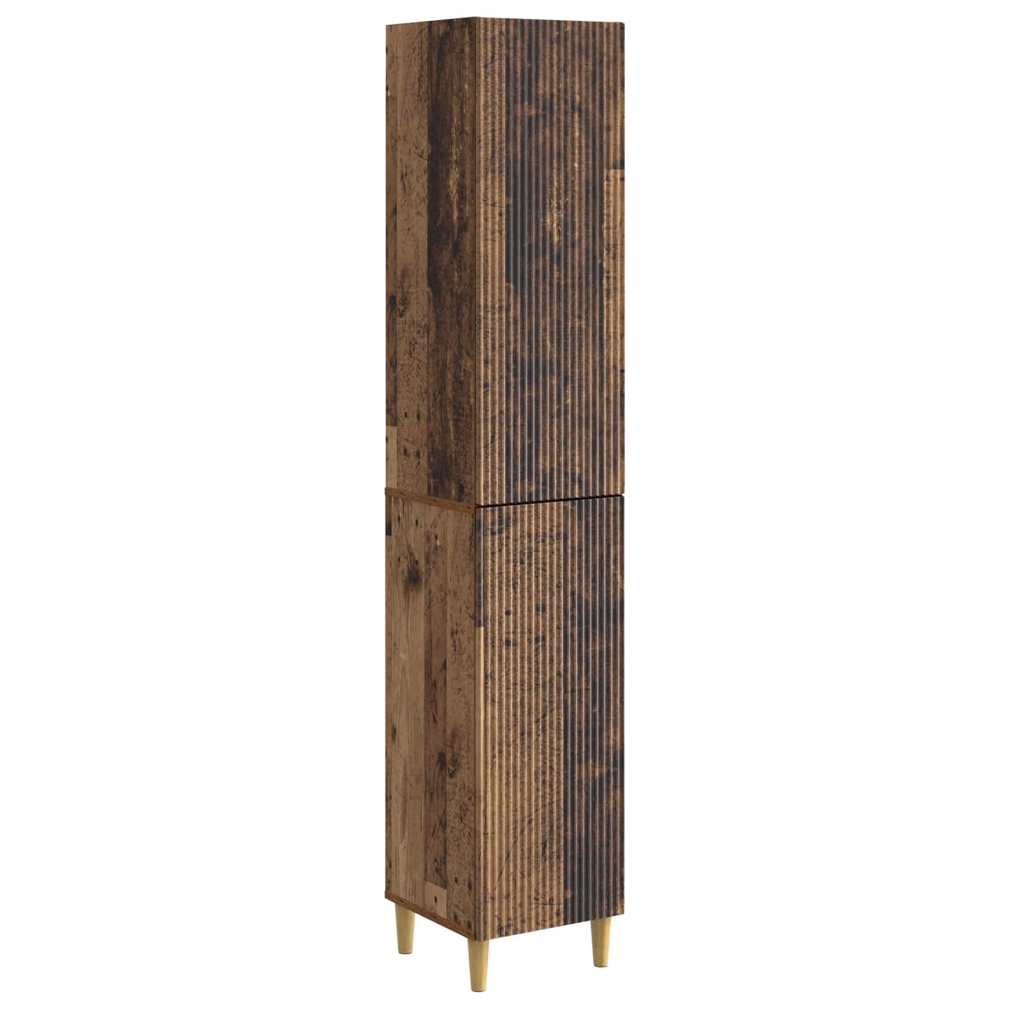 Skapsett 2 pcs Gammelt tre 33 x 34,5 x 90 cm Konstruert tre