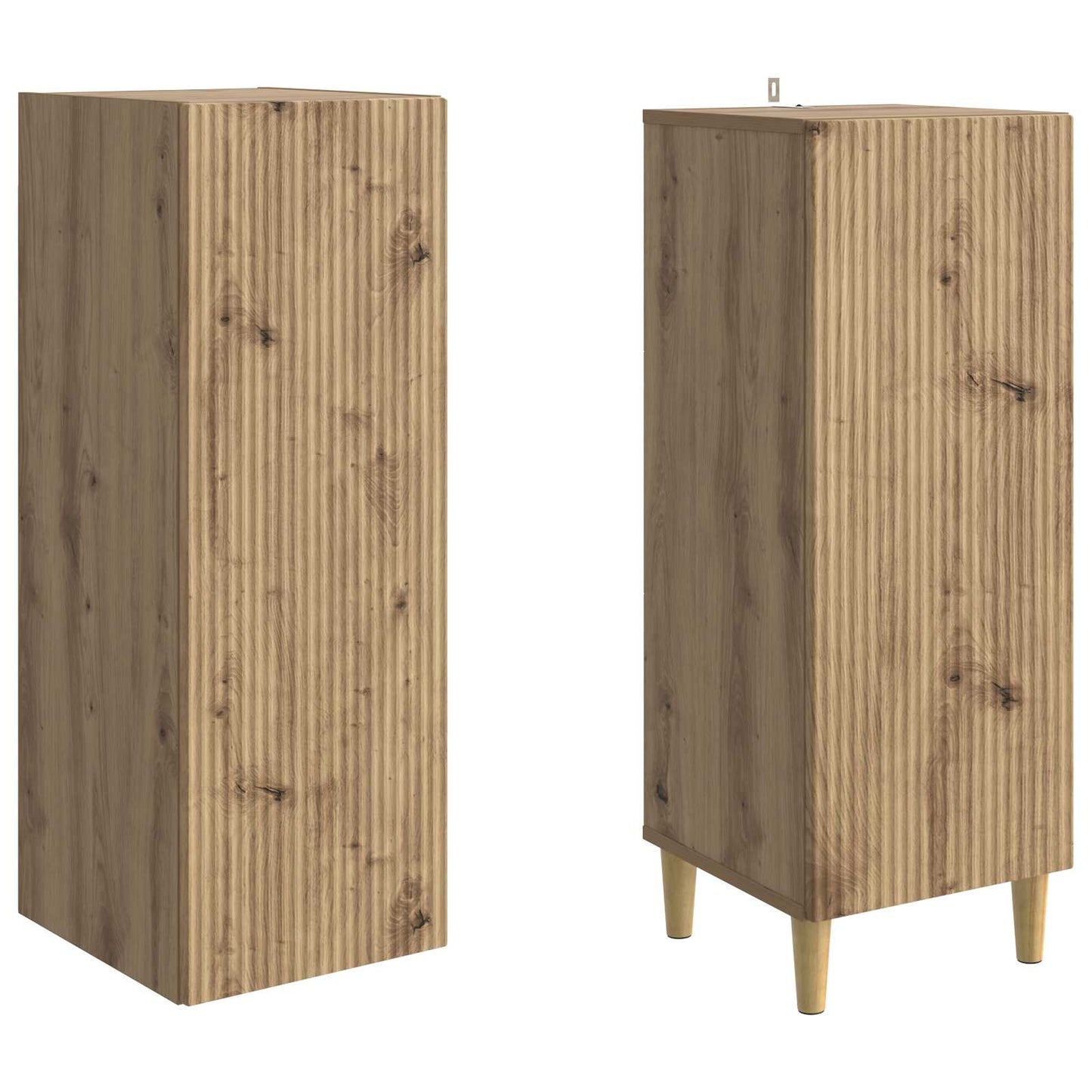 Skapsett 2 pcs 33 x 34,5 x 90 cm Konstruert tre