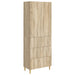 Skapsett 2 pcs Sonoma eik 66 x 34,5 x 90 cm Konstruert tre