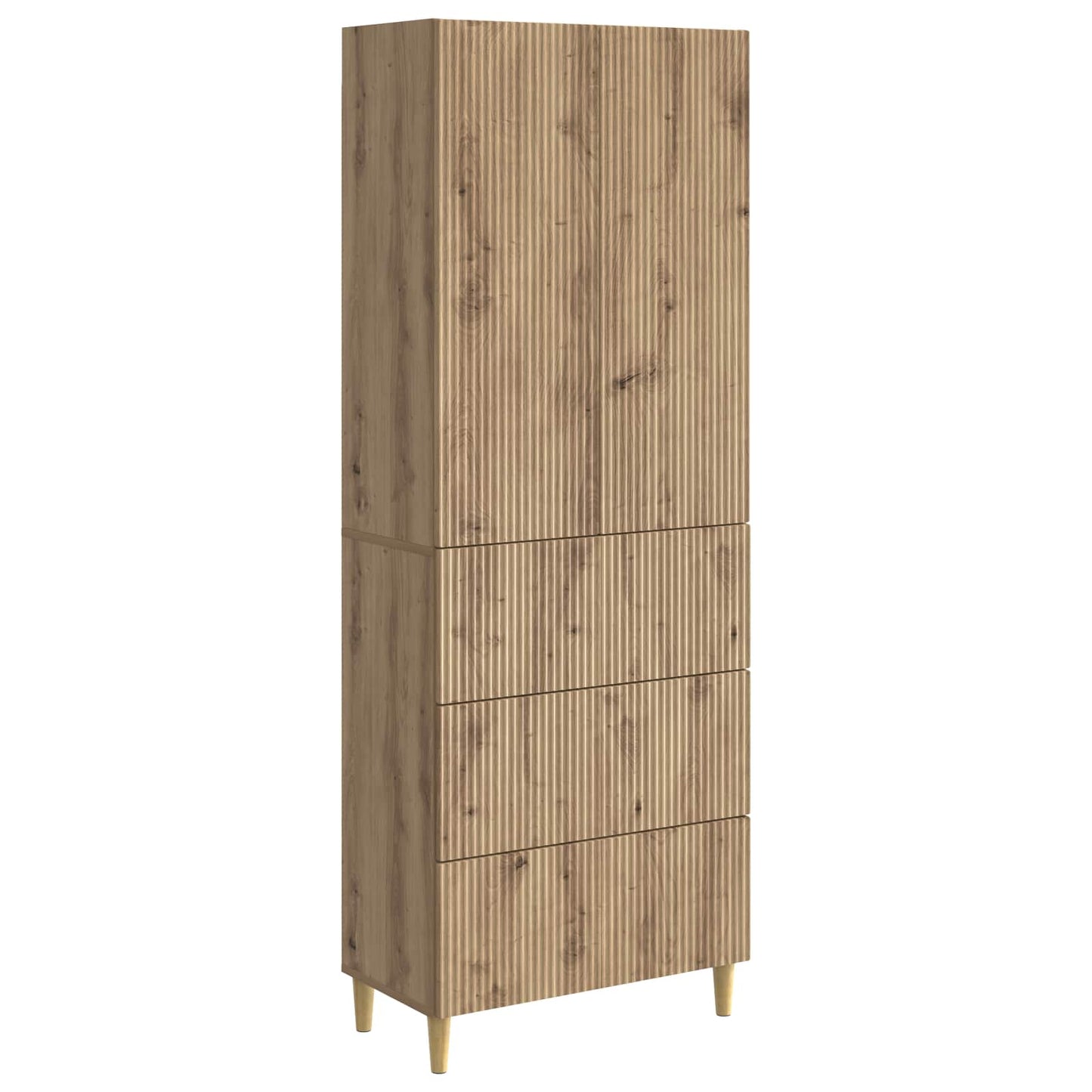 Skapsett 2 pcs 66 x 34,5 x 90 cm Konstruert tre