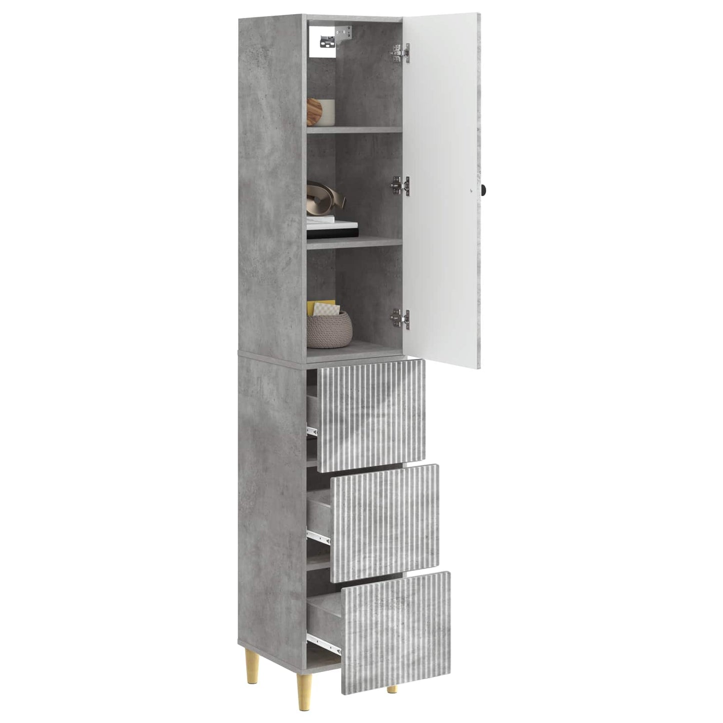 Skapsett 2 pcs 33 x 34,5 x 90 cm Konstruert tre