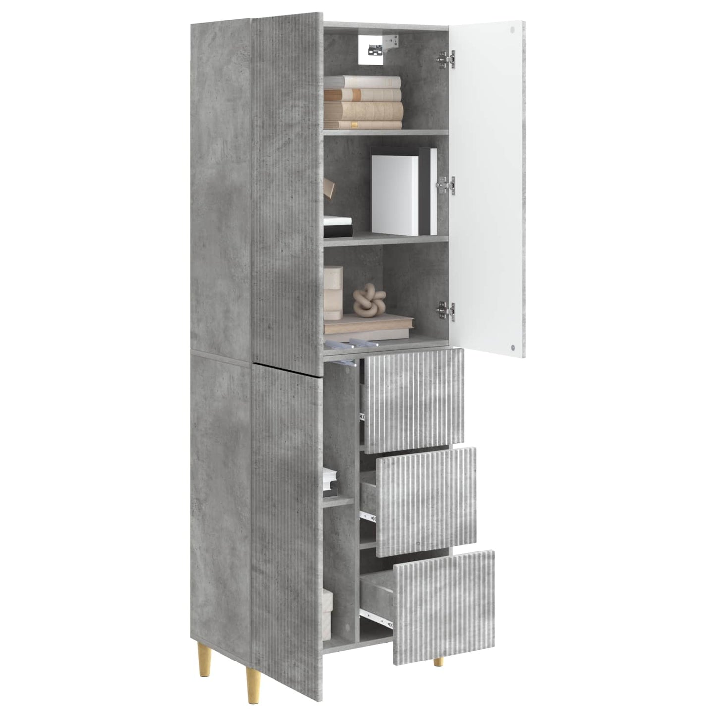 Skapsett 2 pcs 66 x 34,5 x 90 cm Konstruert tre